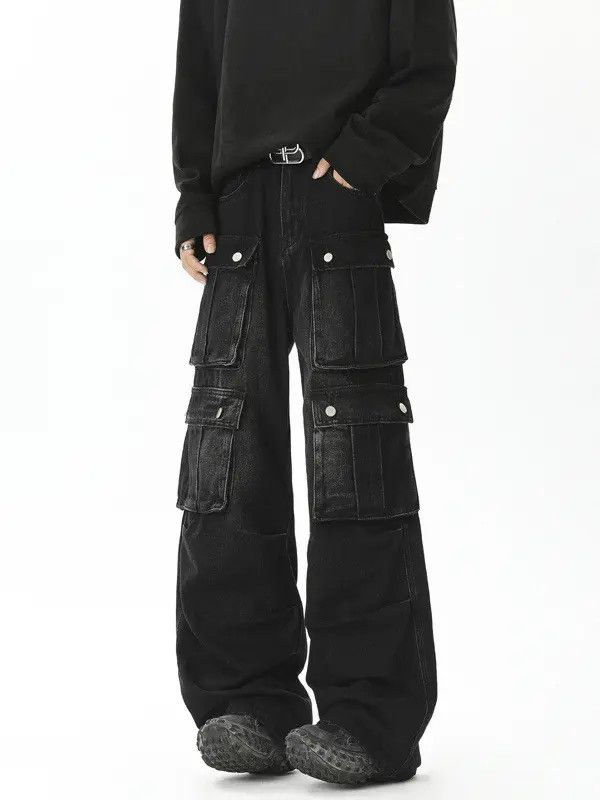 Japanese Brand × Jean Retro loose casual pocket jeans Size US 32 / EU 48 - 2 Thumbnail