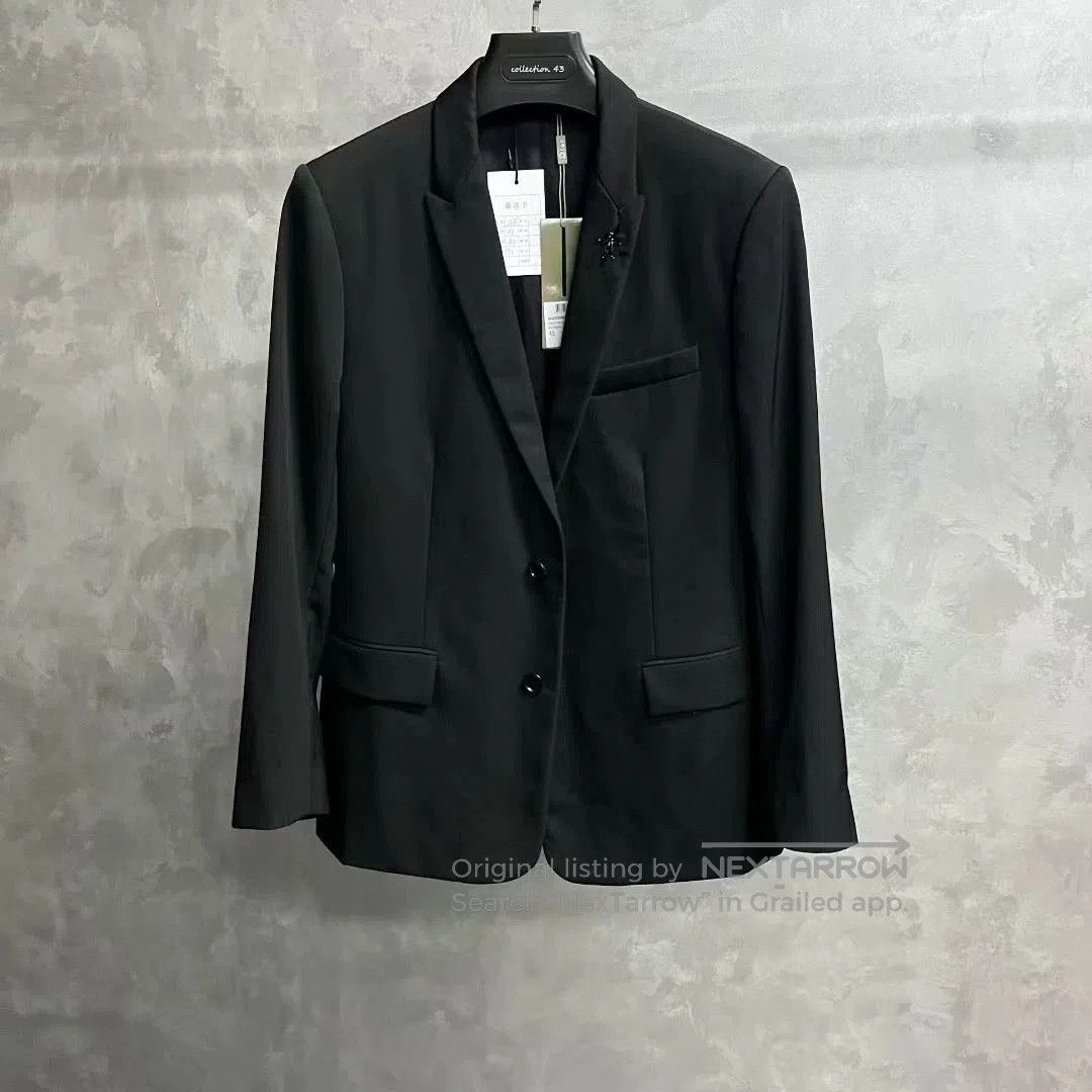 dior black formal jacket size 48.