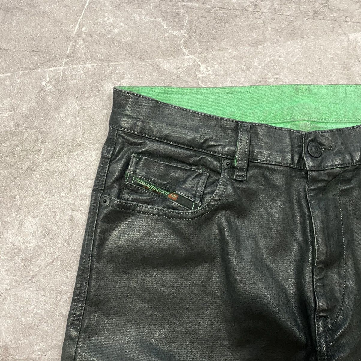Diesel RARE ! VINTAGE DIESEL LEATHER PANTS LOGO 00s Size US 31 - 9 Thumbnail