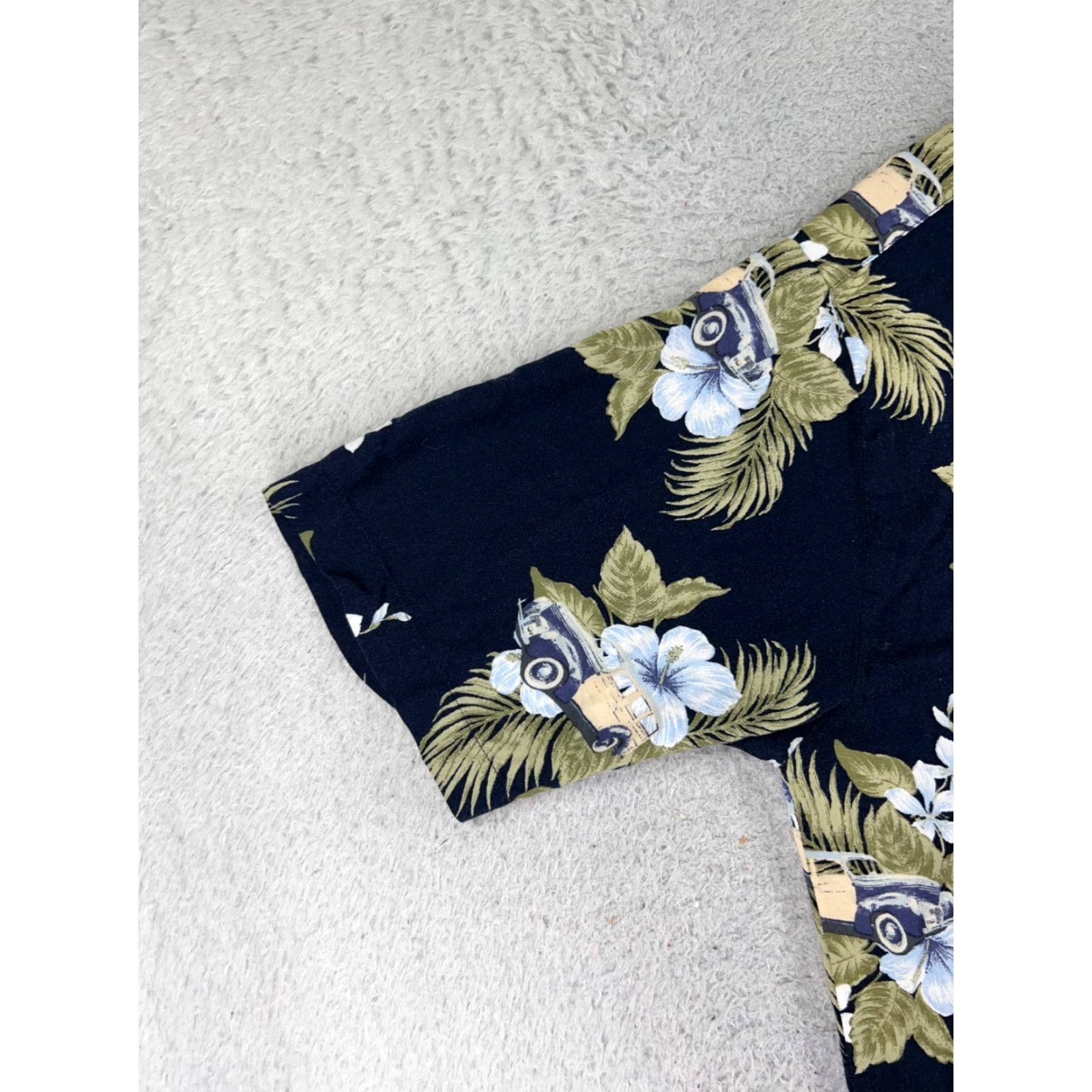 Vintage Puritan Mens Shirt Blue Floral Hawaiian Resort Aloha Luau American Button-Up Size US M / EU 48-50 / 2 - 3 Thumbnail