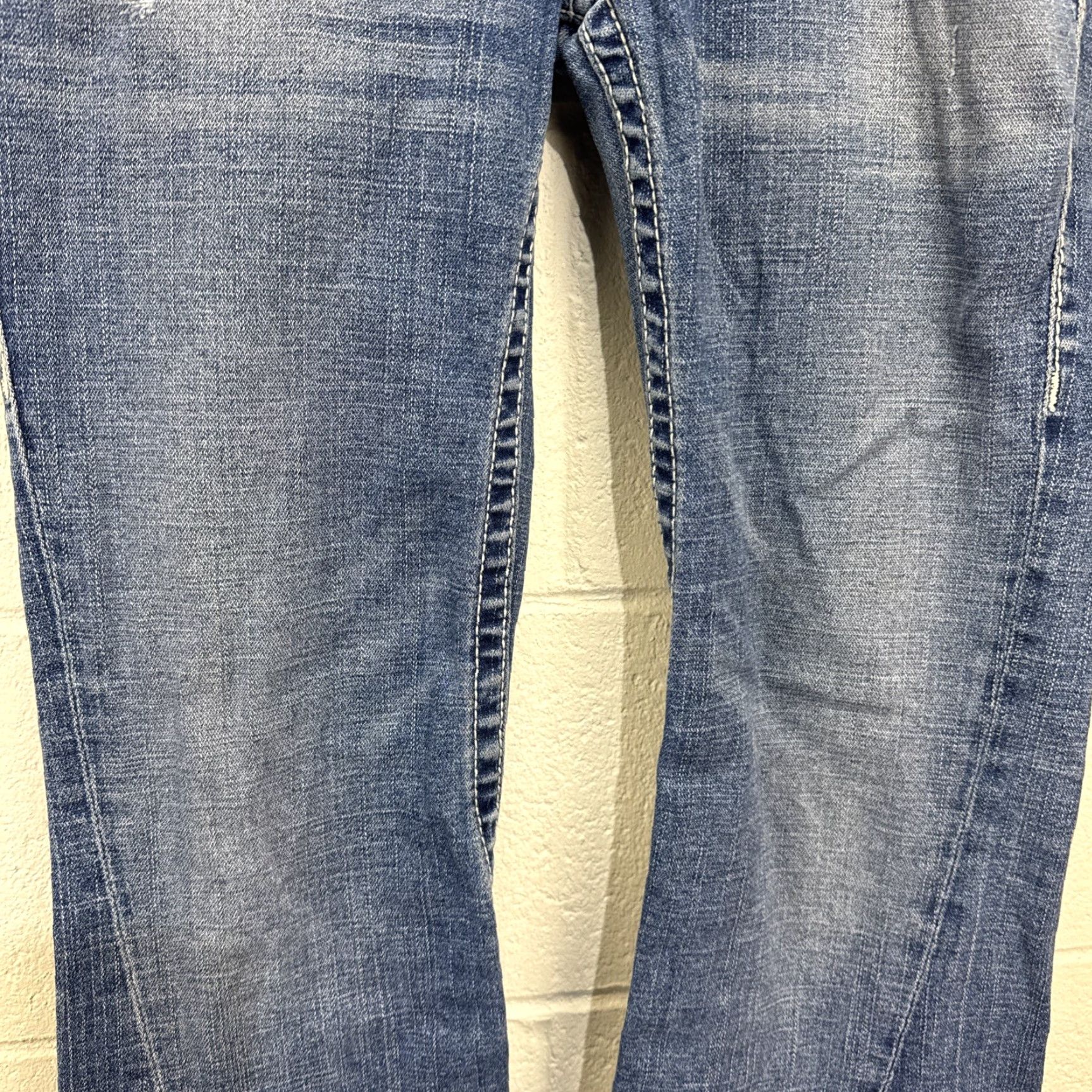 True Religion True Religion Women's Jeans Size 29 Blue Distressed Flared Denim Low Rise Size 29" - 5 Thumbnail