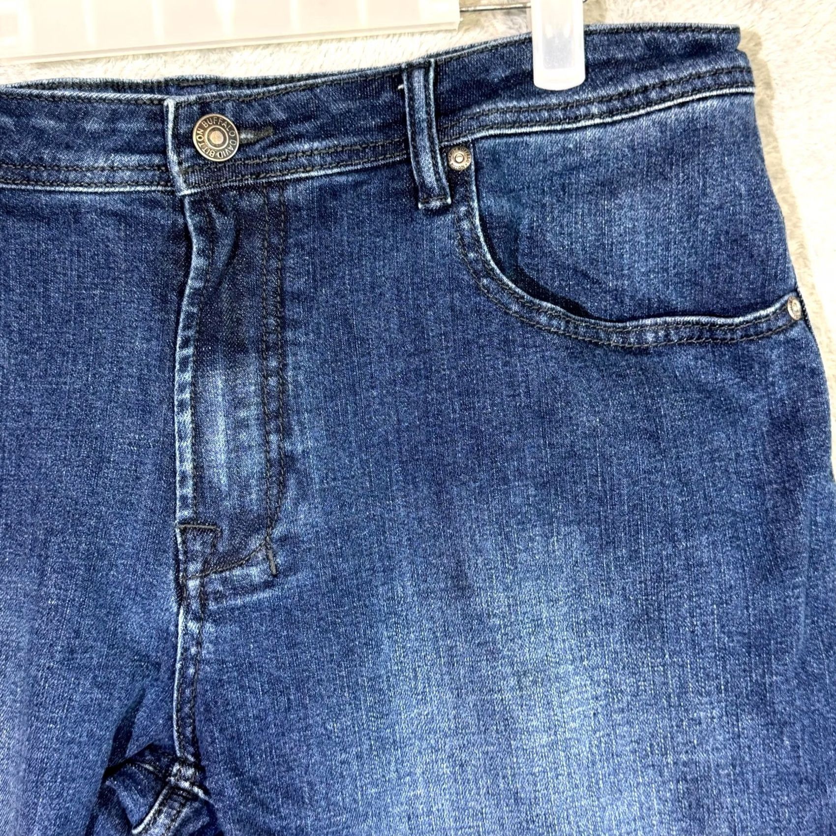Denime Buffalo Jackson X Jeans Men’s 38x30 Blue Denim Stretch Straight Leg Jackson-X Jeans Size US 38 / EU 54 - 4 Thumbnail