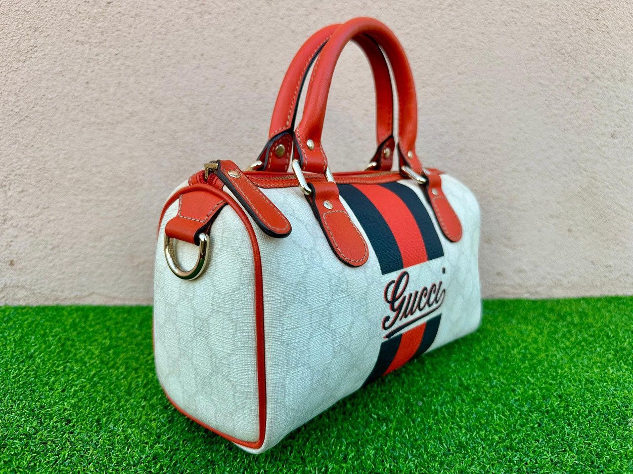 Gucci Authentic Gucci GG Supreme Mini Joy Boston Bag Size ONE SIZE - 4 Thumbnail