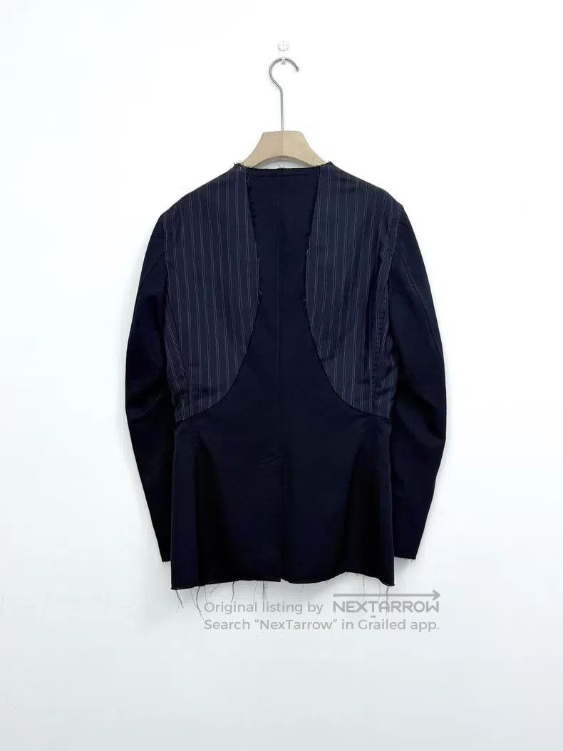 Comme des Garcons Comme Des Garcons Deconstructing a ripped striped wool sui Size US M / EU 48-50 / 2 - 3 Thumbnail