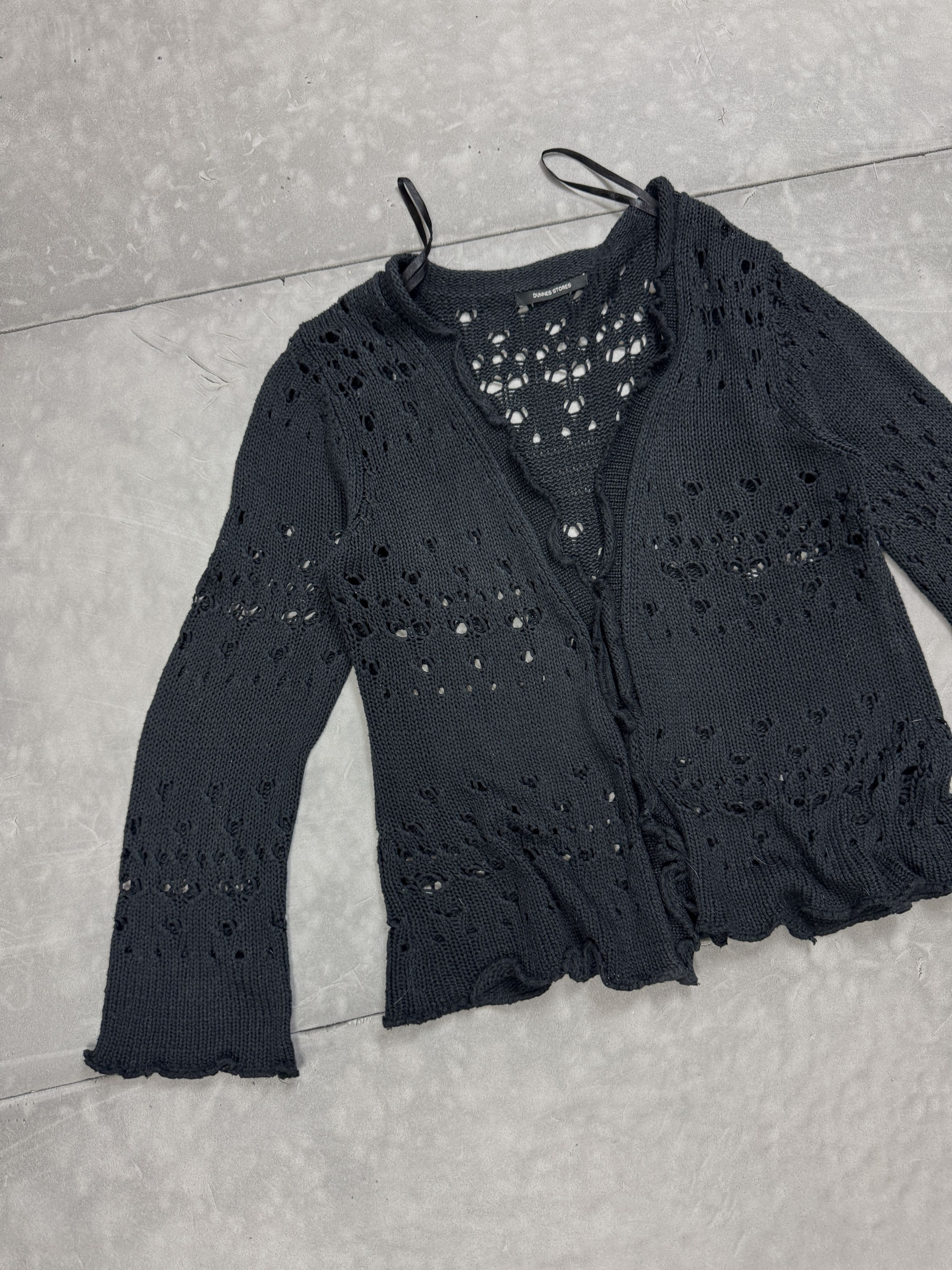 Dunnes Dunnes Stores navy black sweater cardigan retro 90s Size S / US 4 / IT 40 - 4 Thumbnail