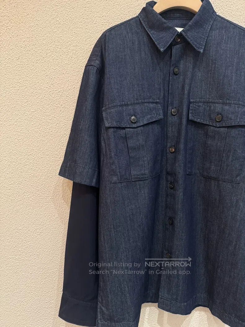 Dries Van Noten Dries Van Noten Autumn/Winter Patchwork Sleeve Shirt Size US S / EU 44-46 / 1 - 2 Thumbnail