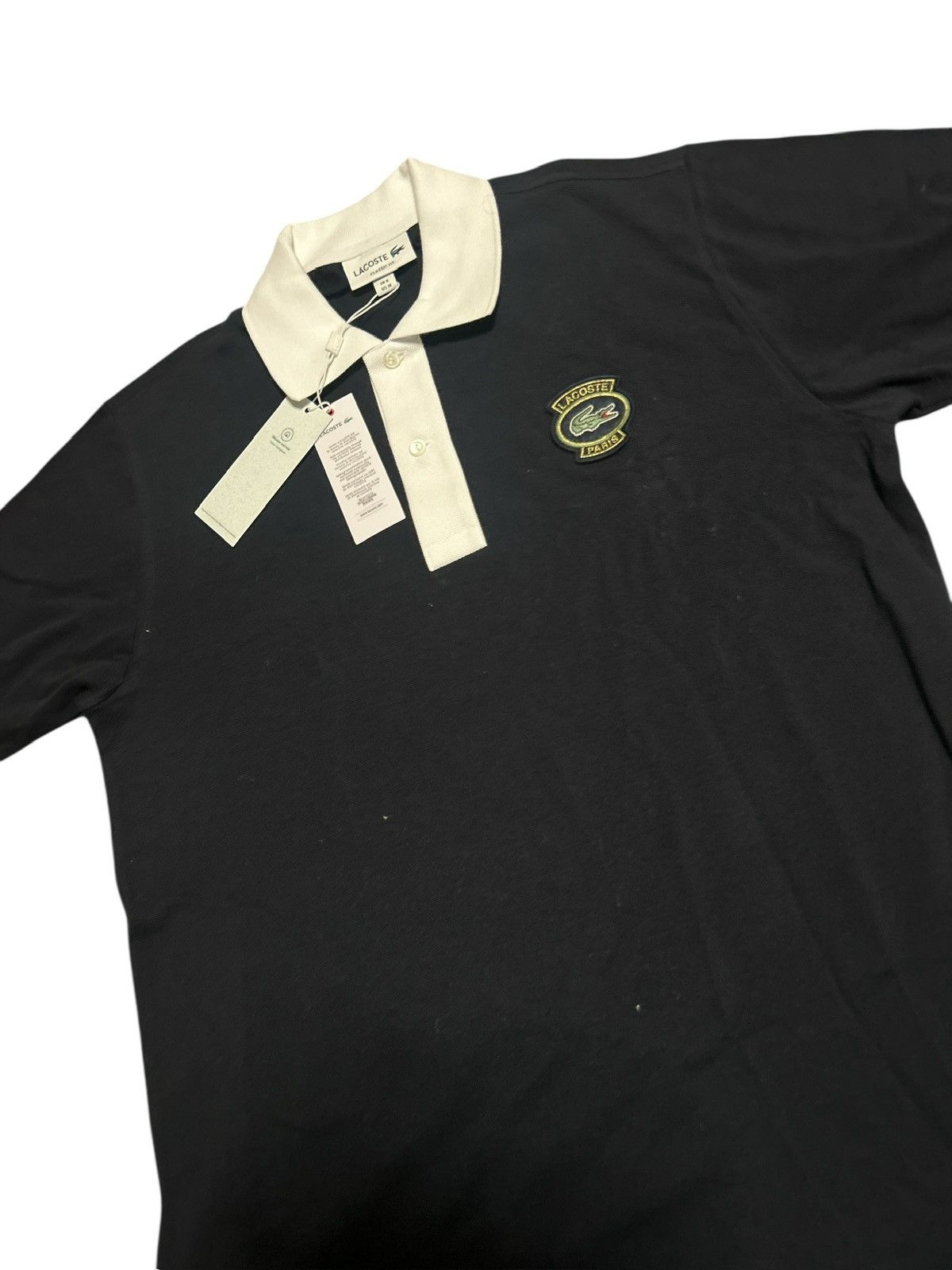 Lacoste Lacoste Polo Shirt - Men’s M - Black//White Collar Size US M / EU 48-50 / 2 - 2 Thumbnail