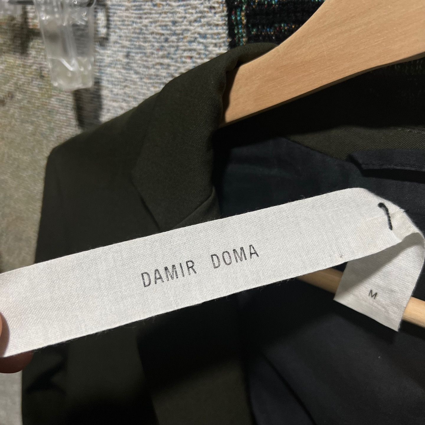 Damir Doma Damir Doma One-button grunge blazer jacket dark green Size M / US 6-8 / IT 42-44 - 3 Thumbnail