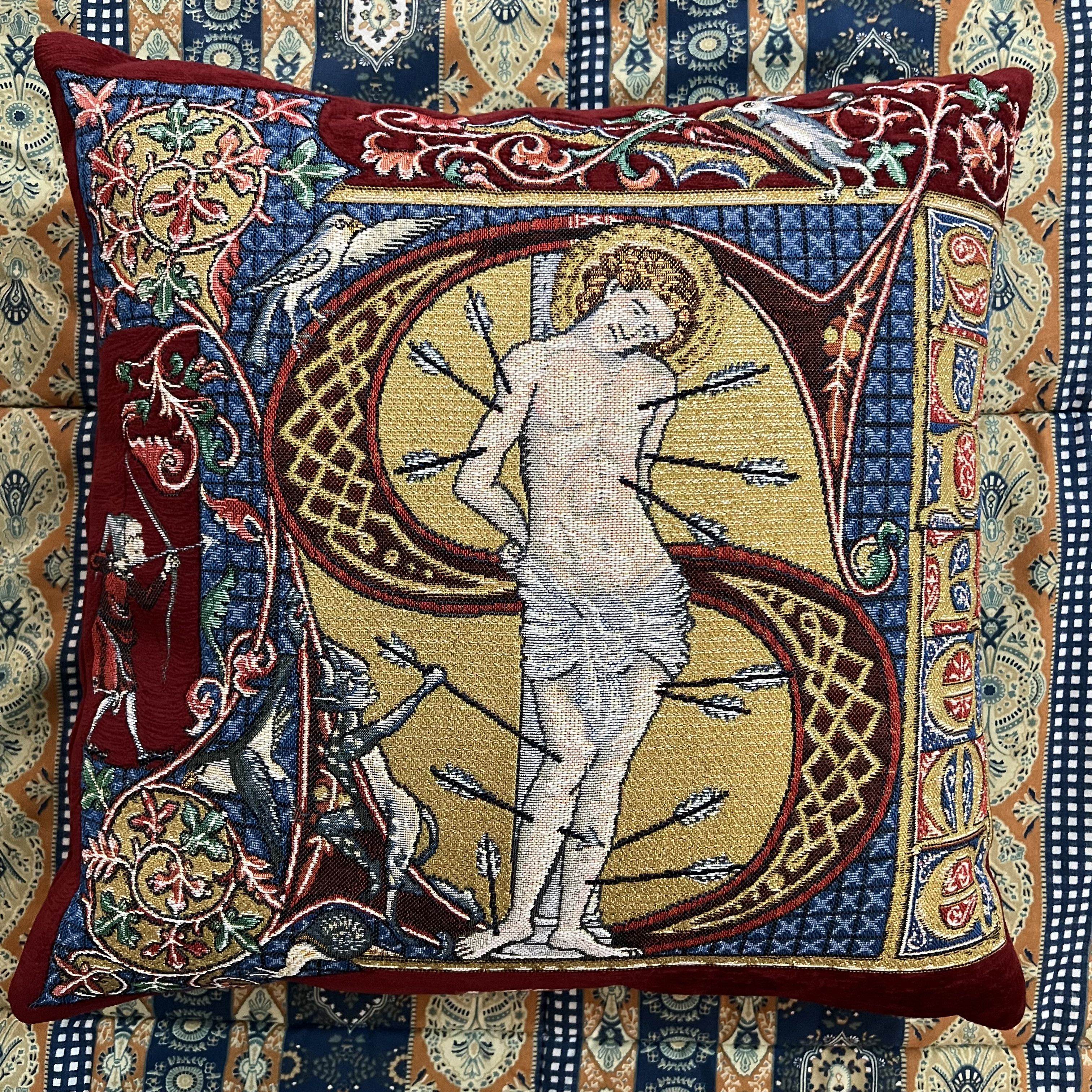 image of Supreme Jules Pansu Saint Pillow Red Multicolor, Men's