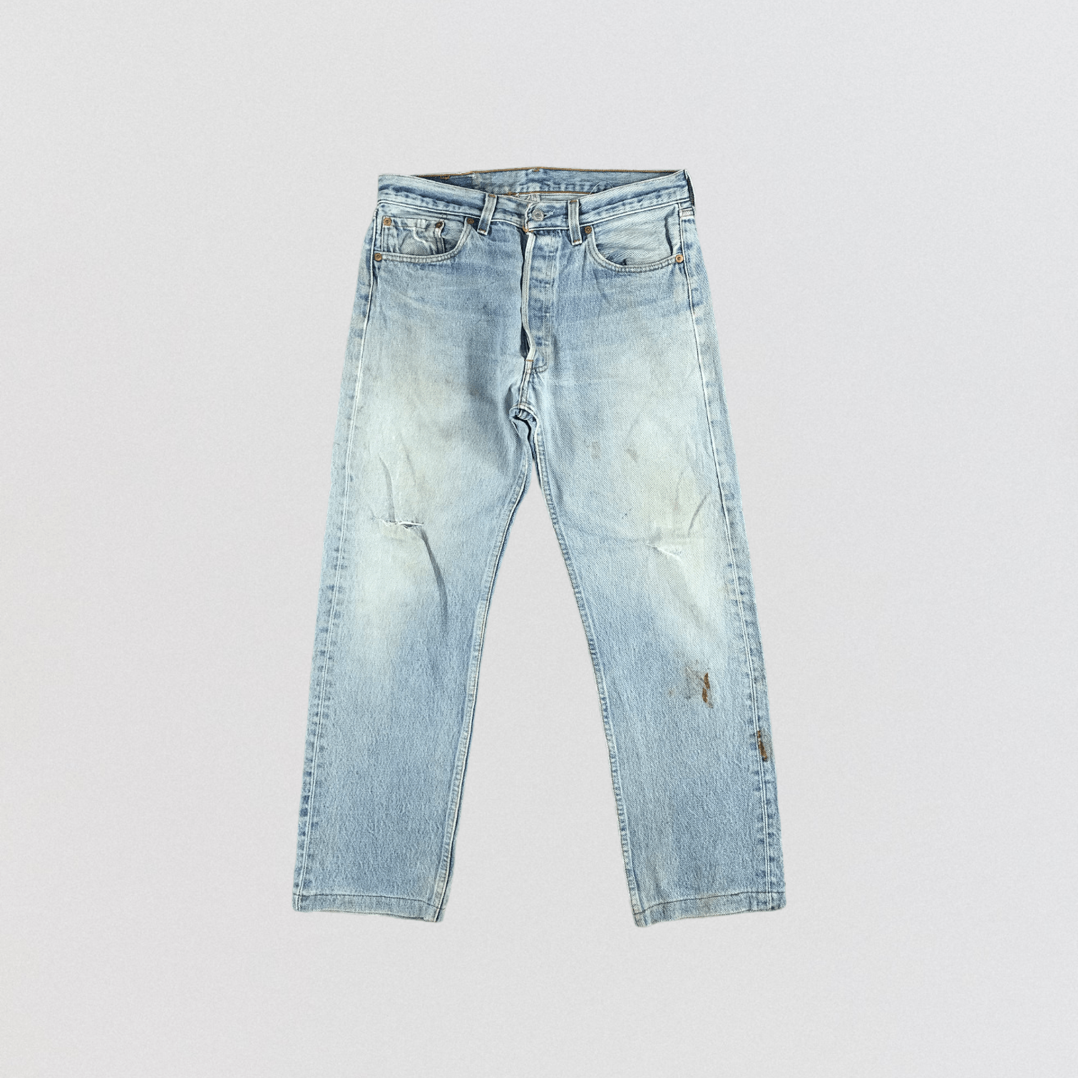 Levi's × Vintage 90s Vintage Light Wash Levis 501 Jeans-JM2595 Size US 33 - 1 Thumbnail