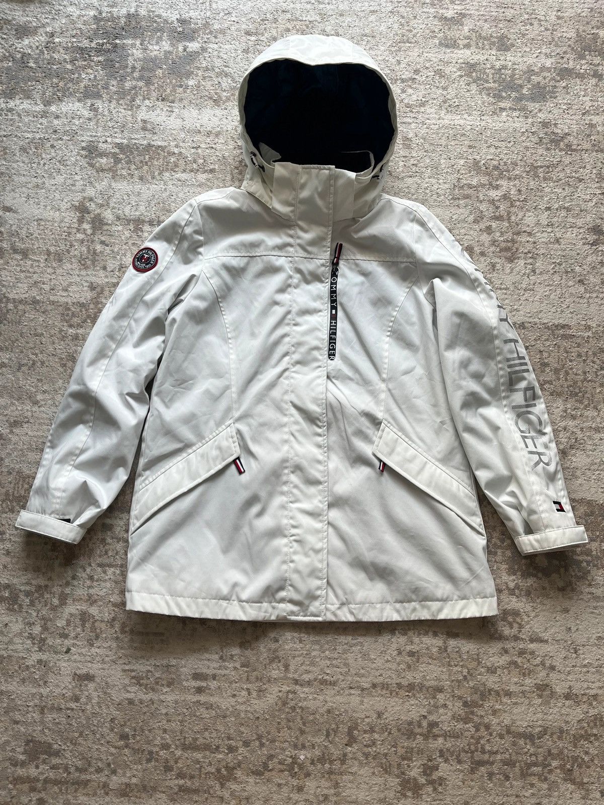 Tommy Hilfiger Tommy Hilfiger Jacket White Rare Sz M-L Size M / US 6-8 / IT 42-44 - 1 Thumbnail