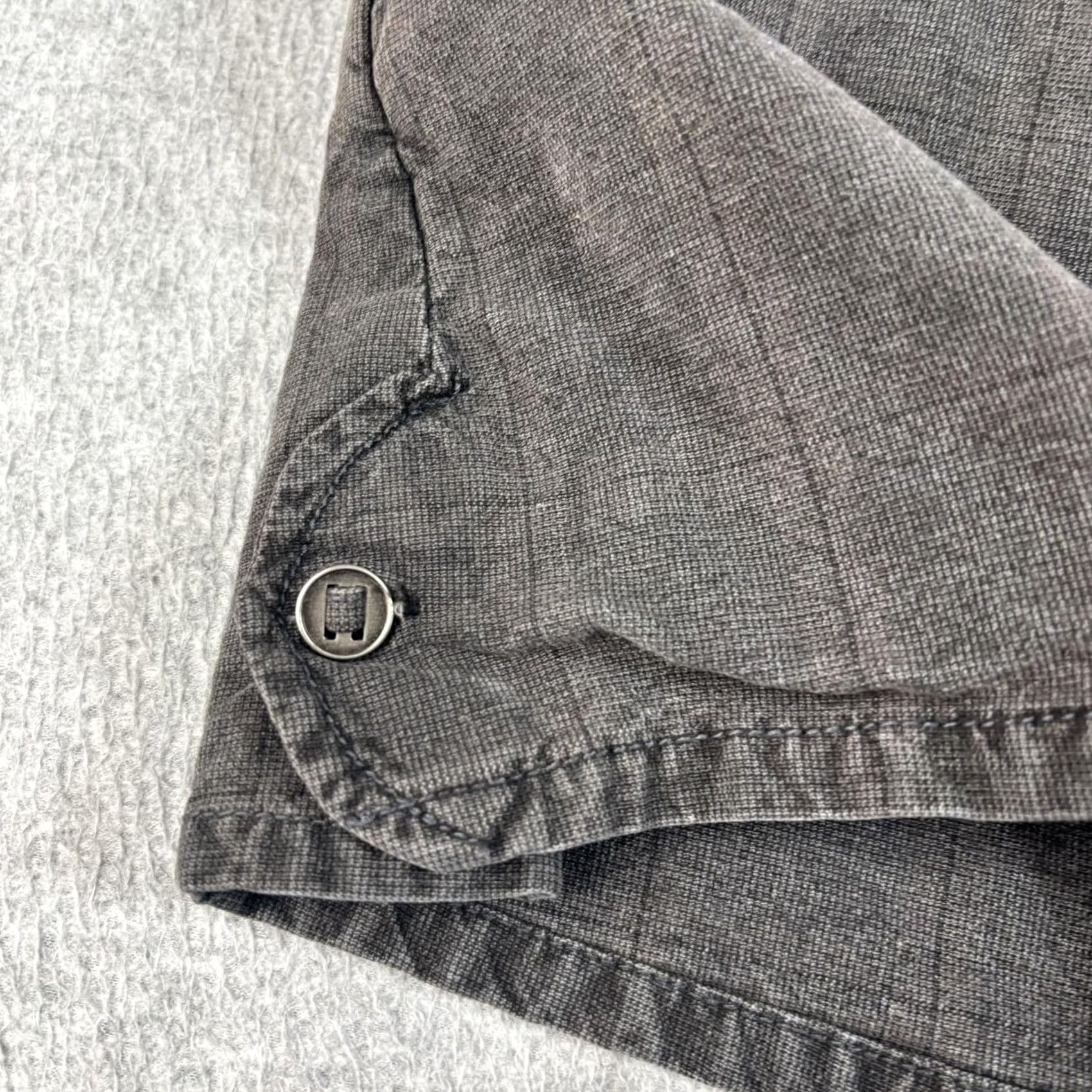 Vintage Chor Womens XXL Gray Twill Mini Skirt with Pockets Button Utility Grunge 90s Y2K Size 40" / US 18 - 7 Thumbnail