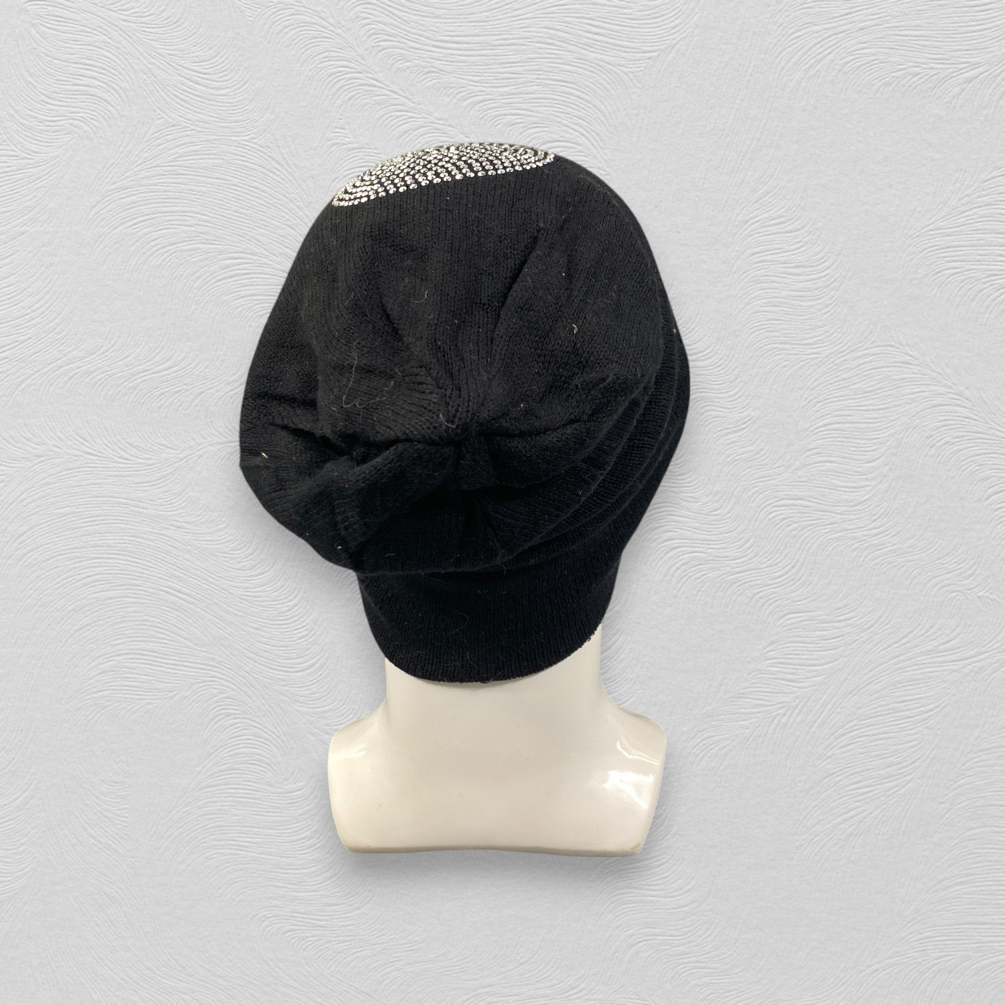 Japanese Brand Skull Diamond Slouchy Beanie Hat -BN1072 Size ONE SIZE - 3 Thumbnail
