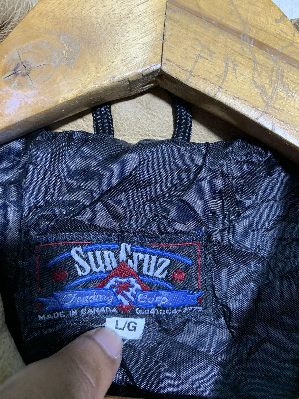Vintage 🔥VTG SUN CRUZ LEATHER /WOOL BOMBER JACKETS Size US L / EU 52-54 / 3 - 8 Thumbnail