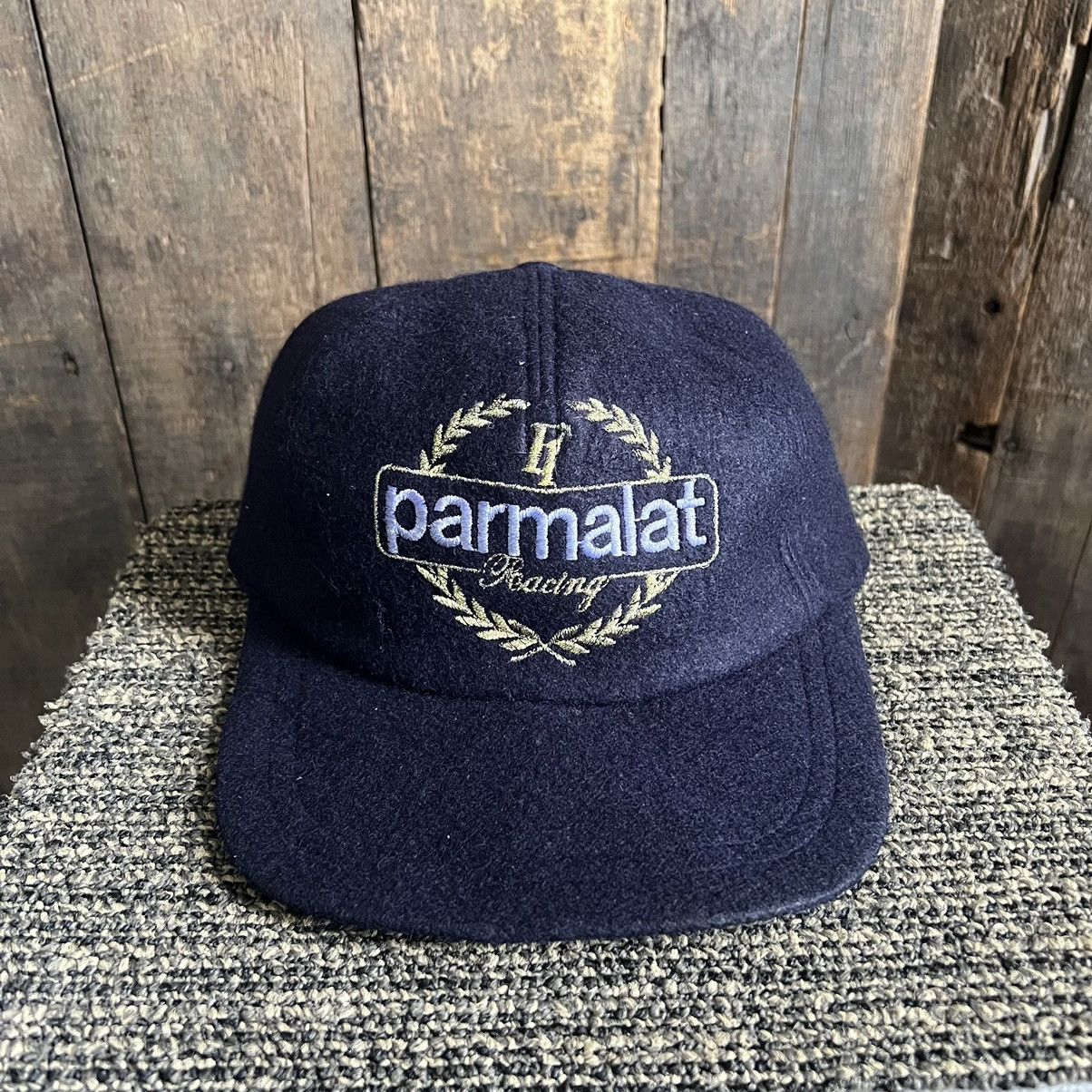 Vintage Vintage Parmalat F1 Racing Wool Hat Size ONE SIZE - 1 Thumbnail