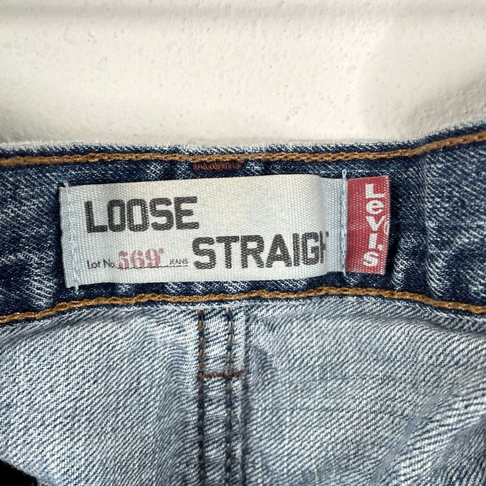 Levi's VINTAGE Levi's 569 Jeans Men Blue Straight Loose Denim 36x30 100% Cotton Distressed Regular Rise High Size US 36 / EU 52 - 5 Thumbnail