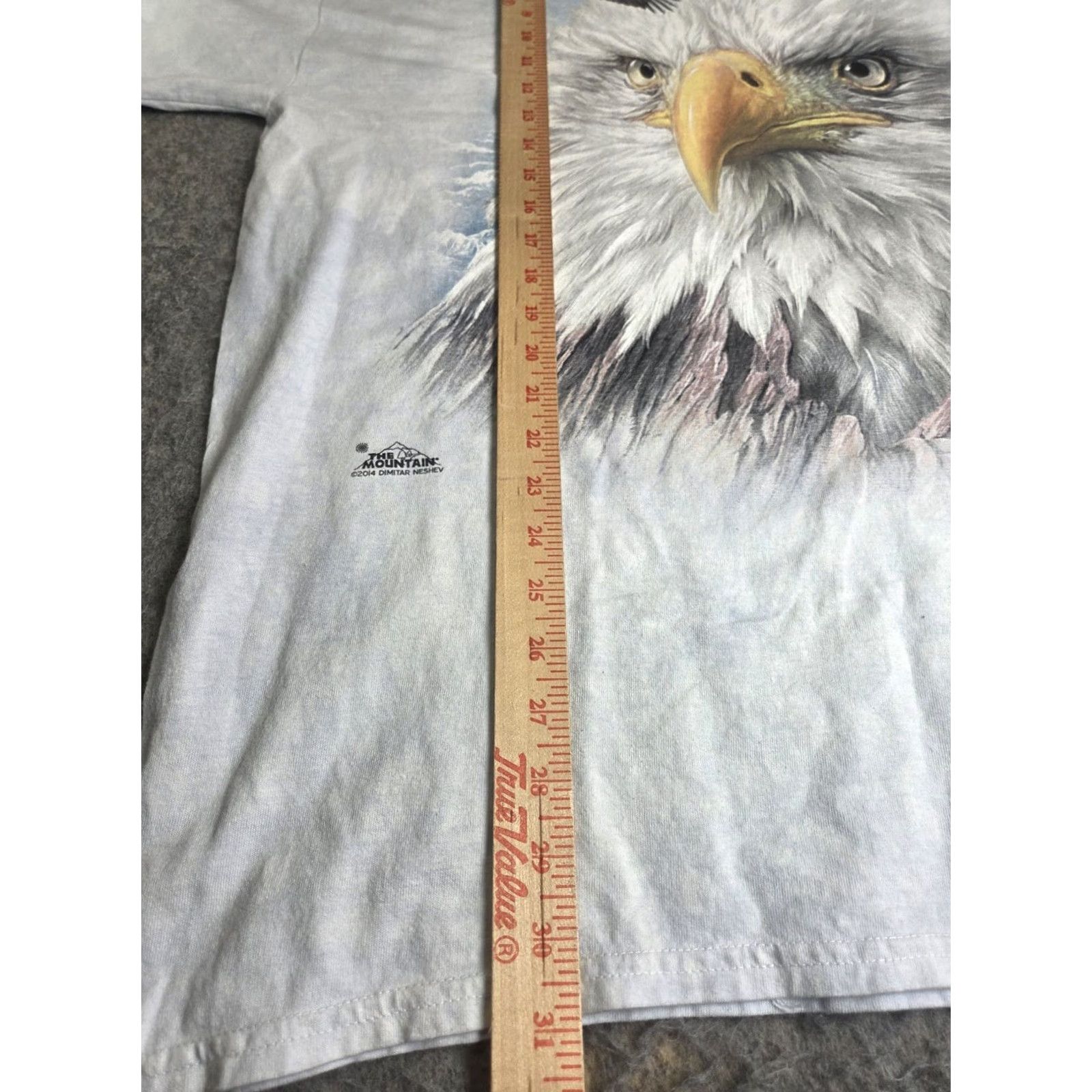 The Mountain The Mountain Eagle Graphic T-Shirt Mens XL Blue Tie Dye USA Patriotic Tee Size US XL / EU 56 / 4 - 7 Thumbnail