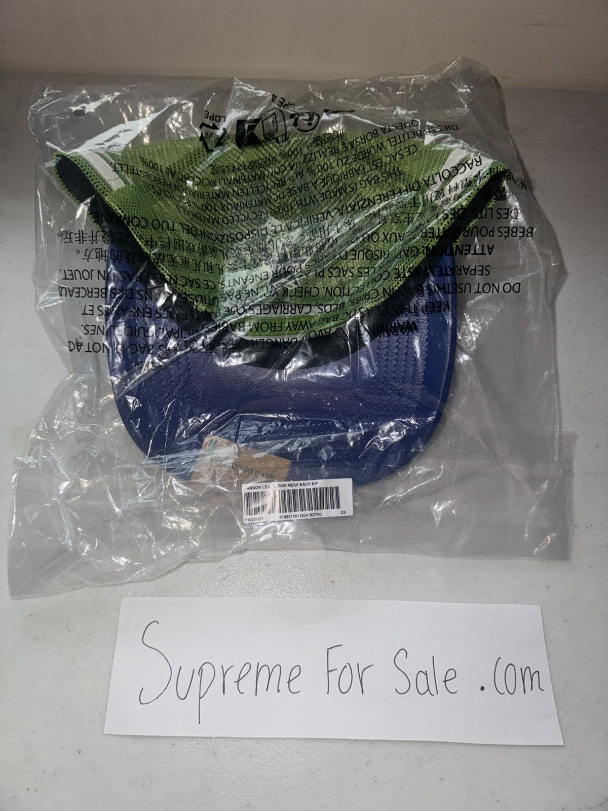 Supreme × Vanson Leathers Supreme Vanson Leathers Mesh BAck 6-Panel Size ONE SIZE - 5 Thumbnail