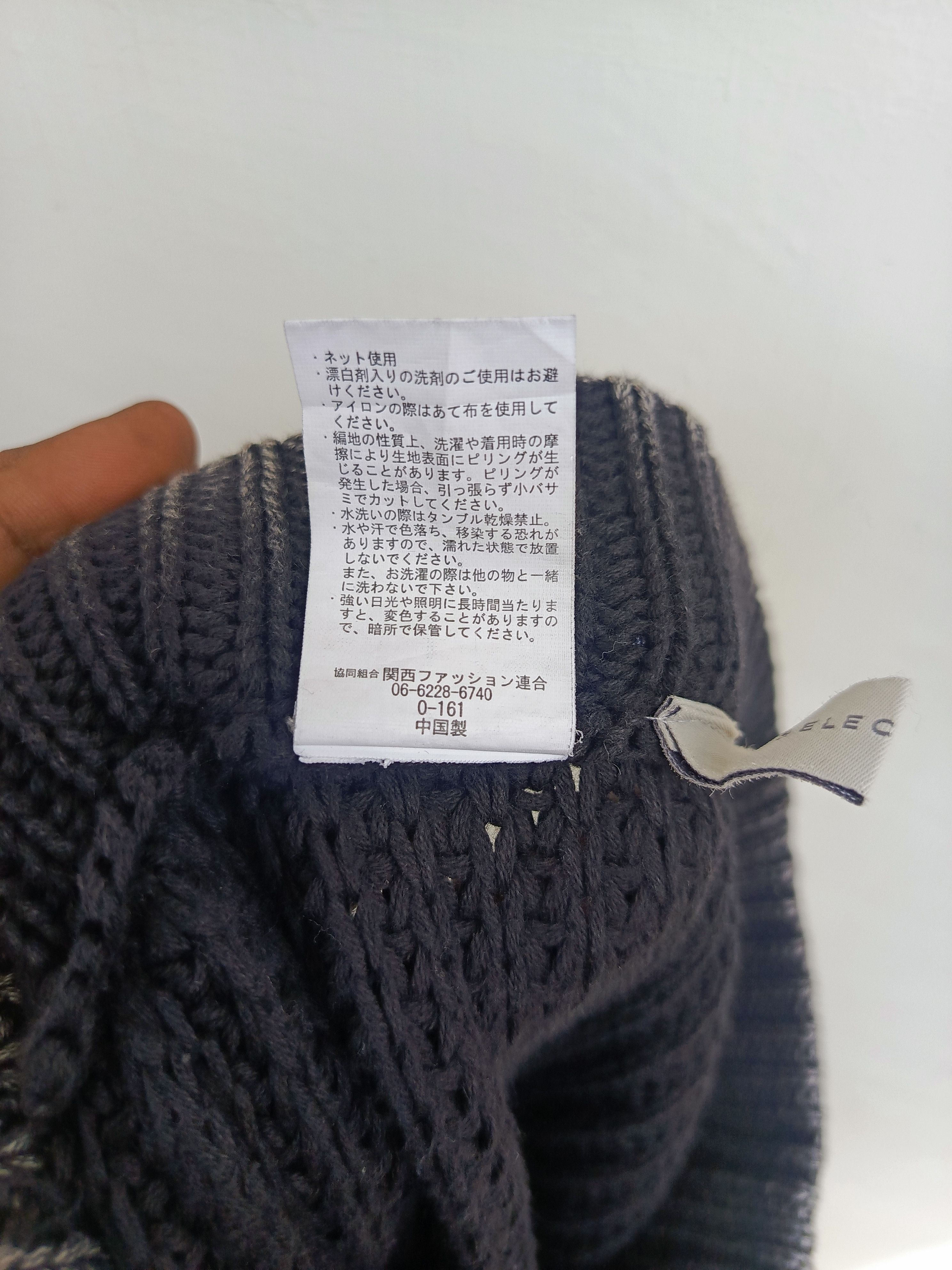 Japanese Brand Select moca knitted pants with an avantgarde style Size 29" - 8 Thumbnail