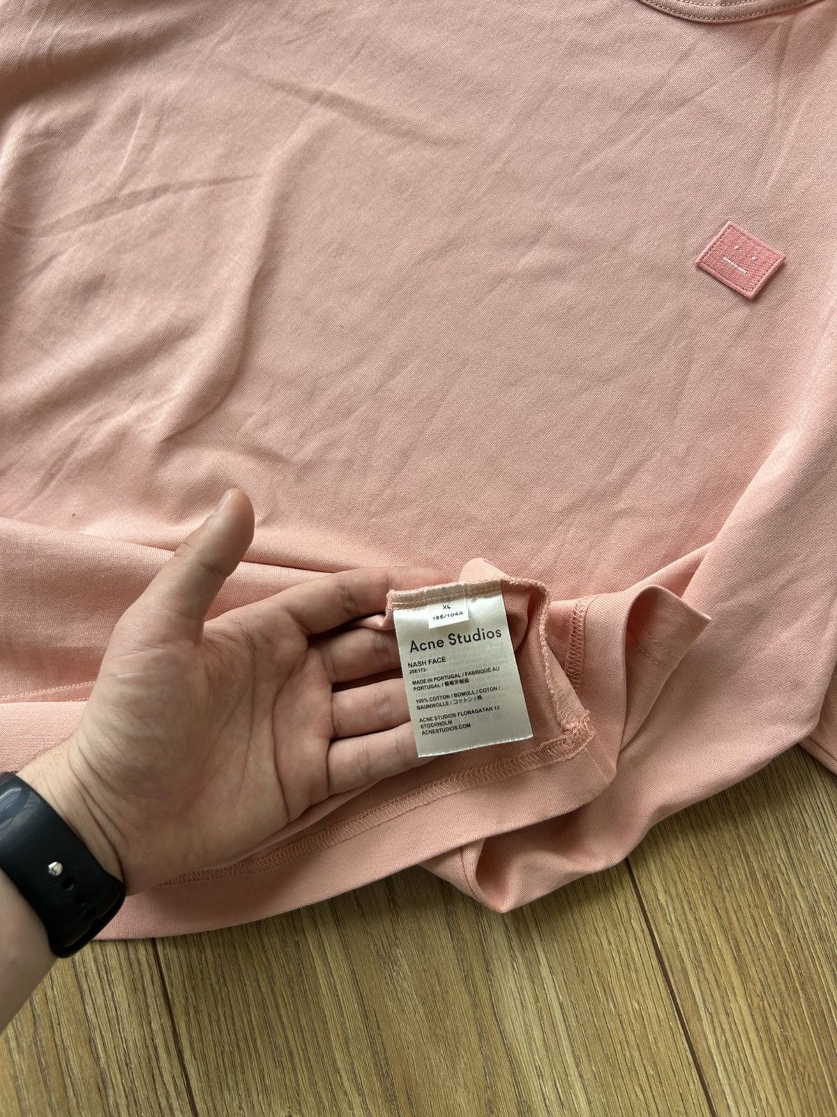 Acne Studios Acne Studio face logo stain T shirt Size US XL / EU 56 / 4 - 4 Thumbnail