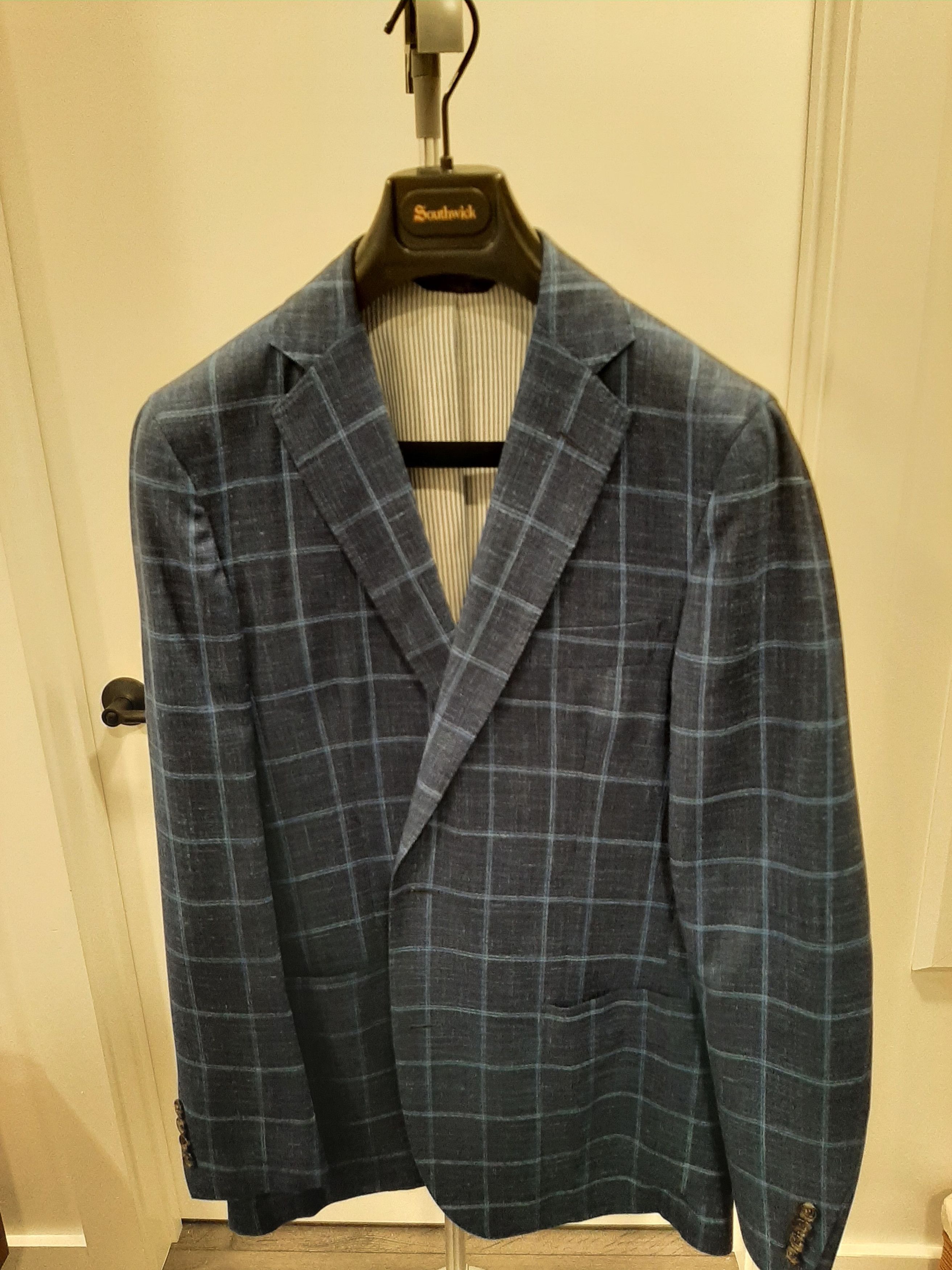 Southwick Southwick Windowpane Plaid Sport Coat Size 38R - 1 Thumbnail