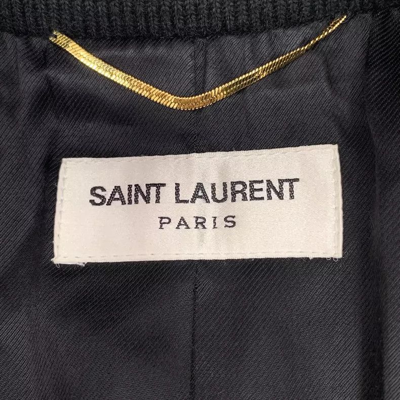 Saint Laurent Paris Saint Laurent Black Wool Collar Jacket-2506 Size US XS / EU 42 / 0 - 4 Thumbnail