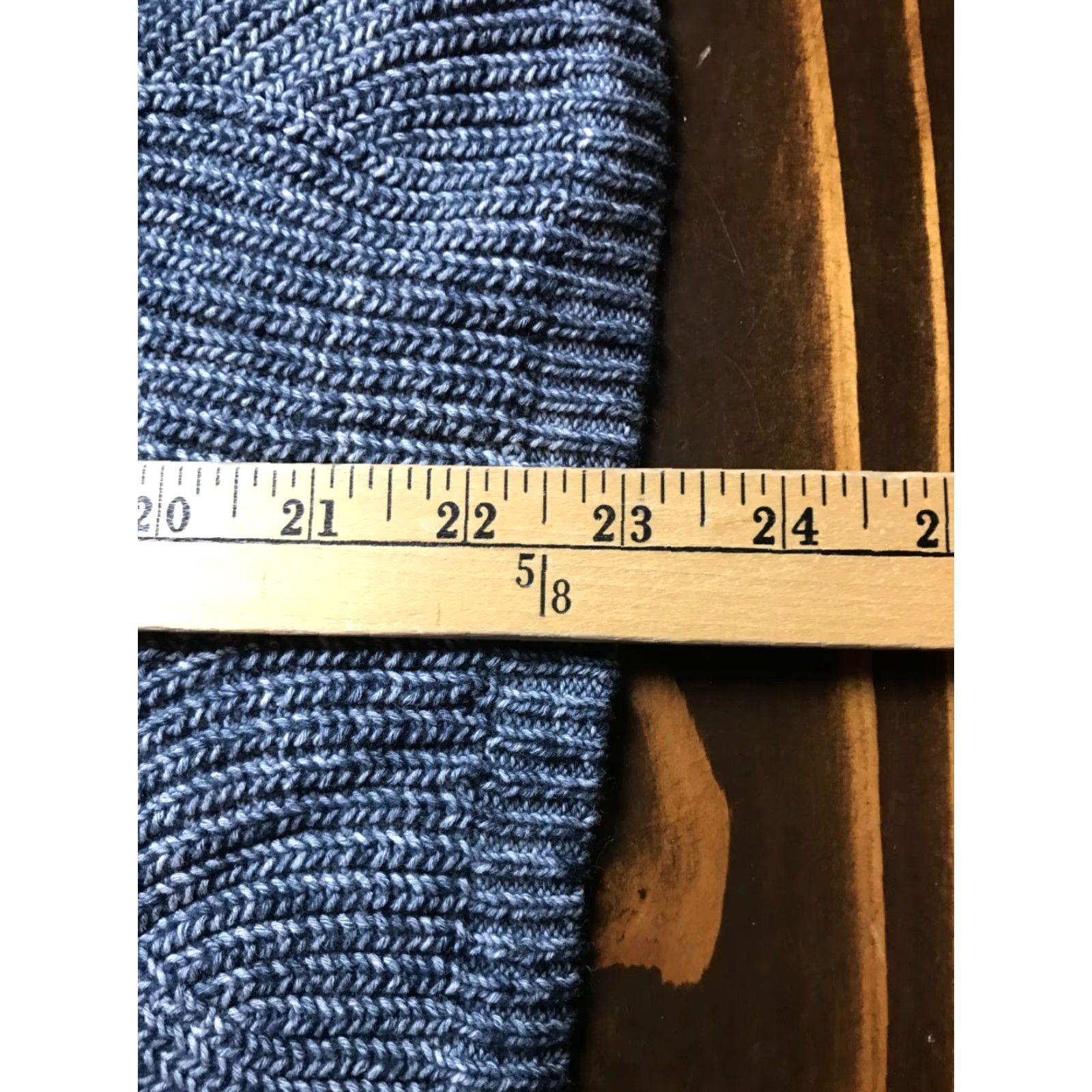 J. Jill J.Jill Sweater Women's Size M Cropped Oversized Knit Pullover Blue Gray Half Sleeve Cowl Neck Knitwear Pullover Womens Medium Oversized Sweater Size M / US 6-8 / IT 42-44 - 7 Thumbnail