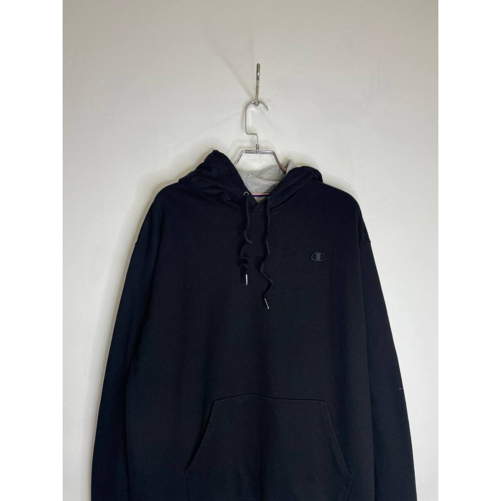 Champion × Vintage Vintage Champion Black Hoodie XL Pullover Sweatshirt USA Size US XL / EU 56 / 4 - 3 Thumbnail