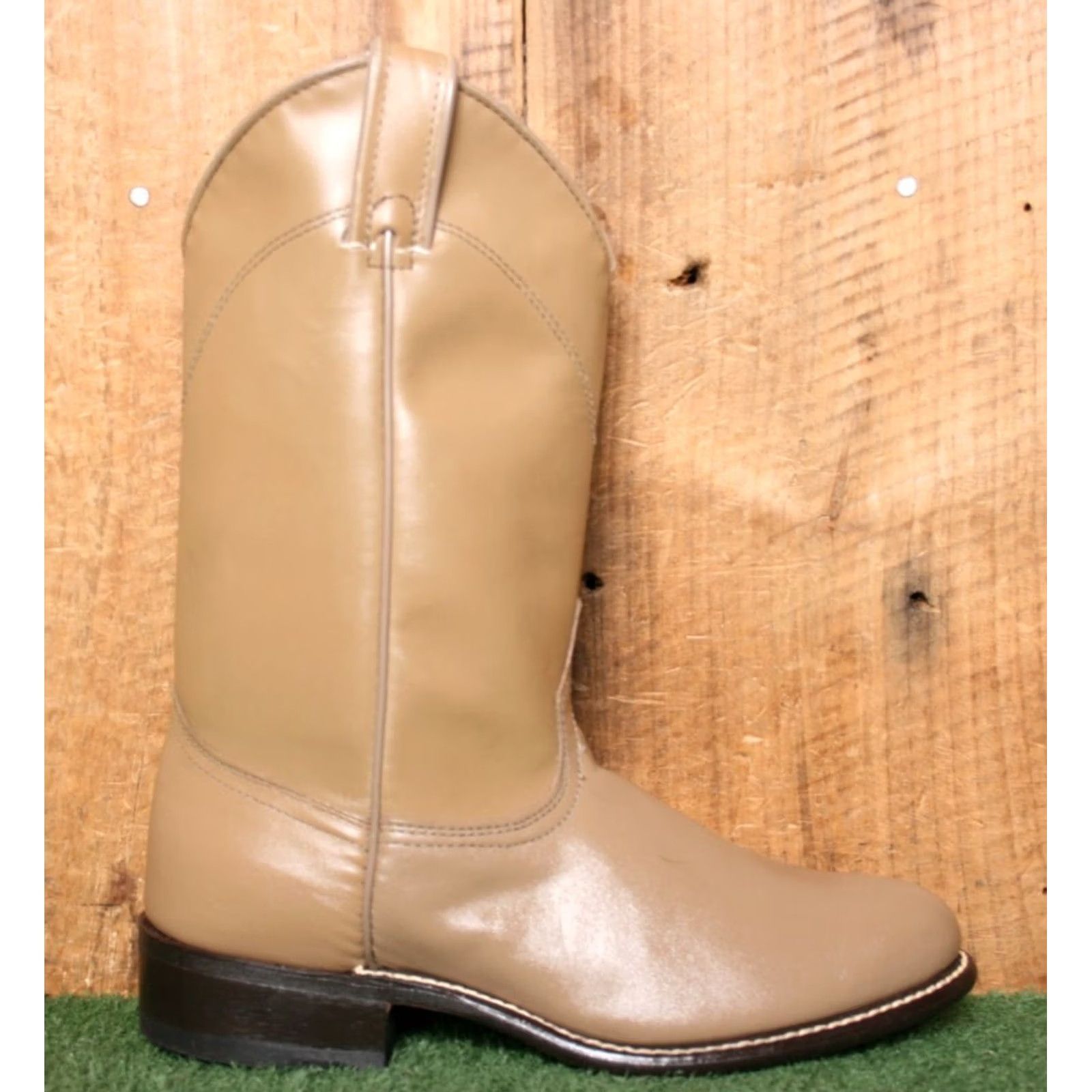 Vintage VINTAGE LAREDO Boots Western 10" Tan Leather 7M Women's Size 7M Boot Shoe Leather Outsole Mid-Calf Western Women Mens Boys Girls Size US 7 / IT 37 - 2 Thumbnail