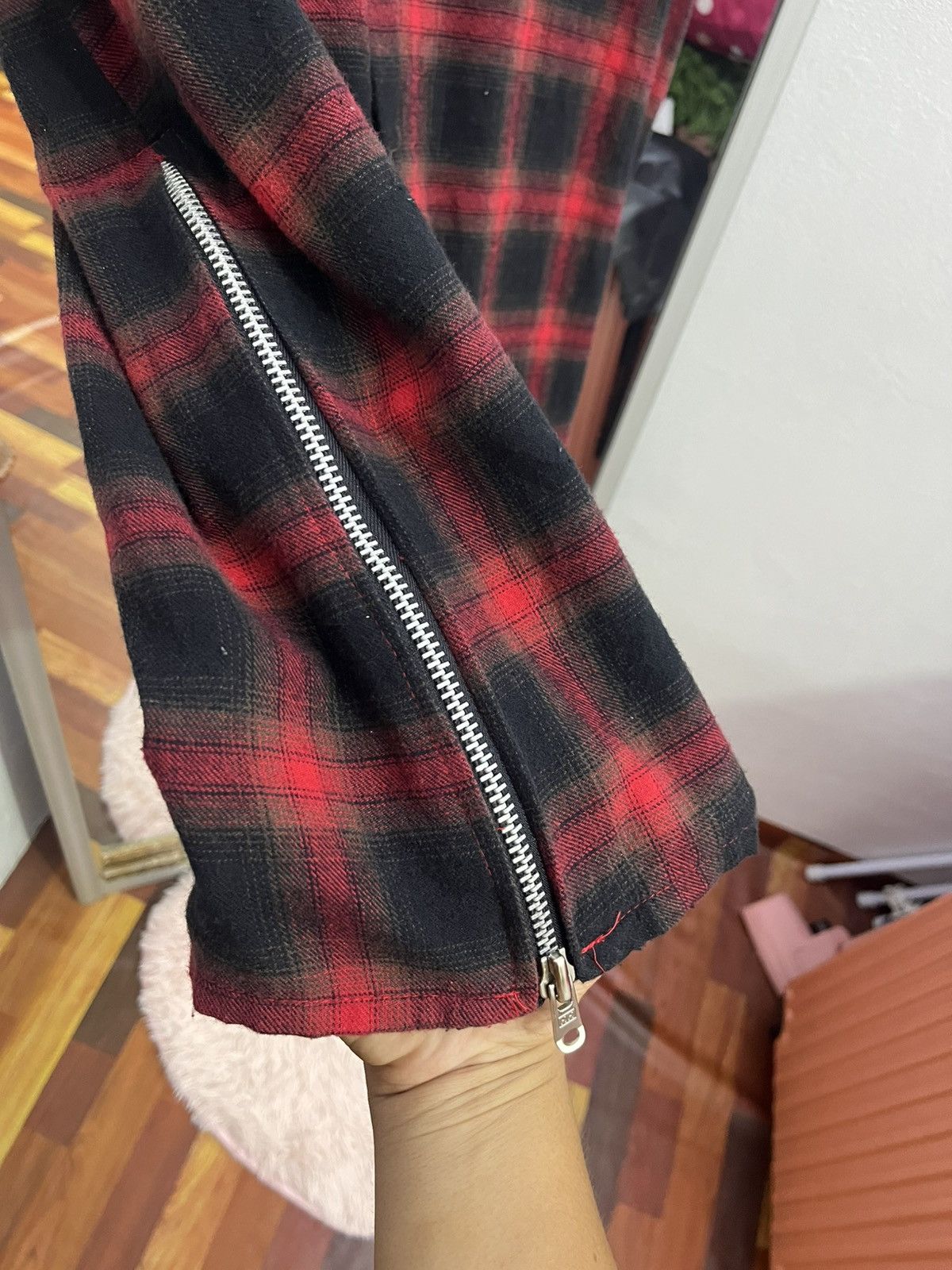 Japanese Brand Toro Bondage Flannel Sleeveless Riri Zip Punk Grunge Size US M / EU 48-50 / 2 - 4 Thumbnail
