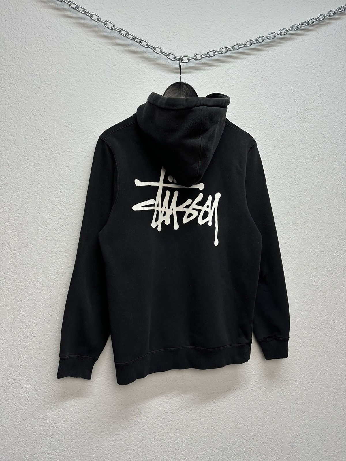 Stussy × Vintage Vintage Stussy Big Logo Boxy Fit Hoodie Y2K Archival Size US S / EU 44-46 / 1 - 5 Thumbnail
