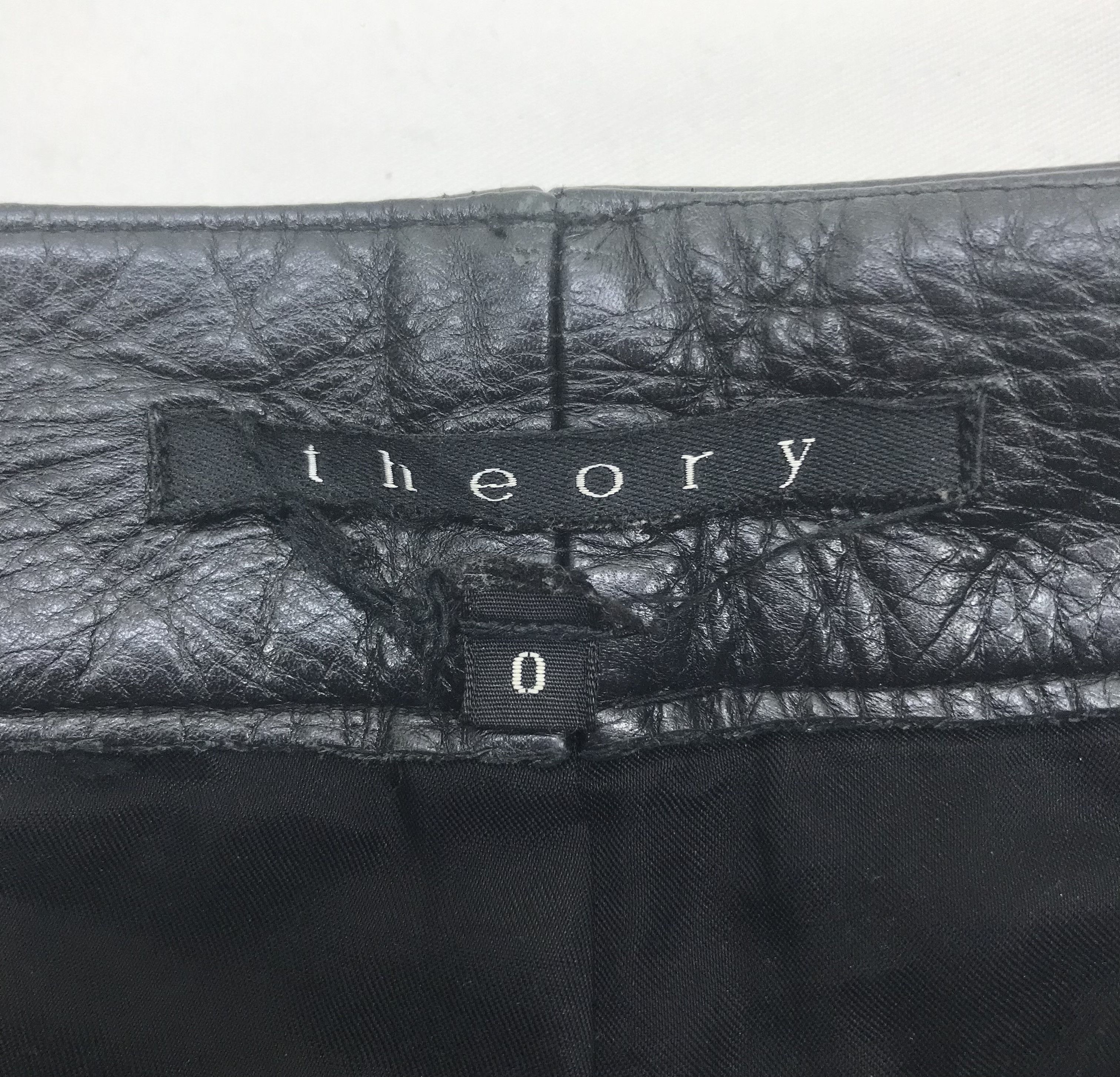 Theory Vintage Theory Black Leather Pants Size 26" / US 2 / IT 38 - 12 Thumbnail