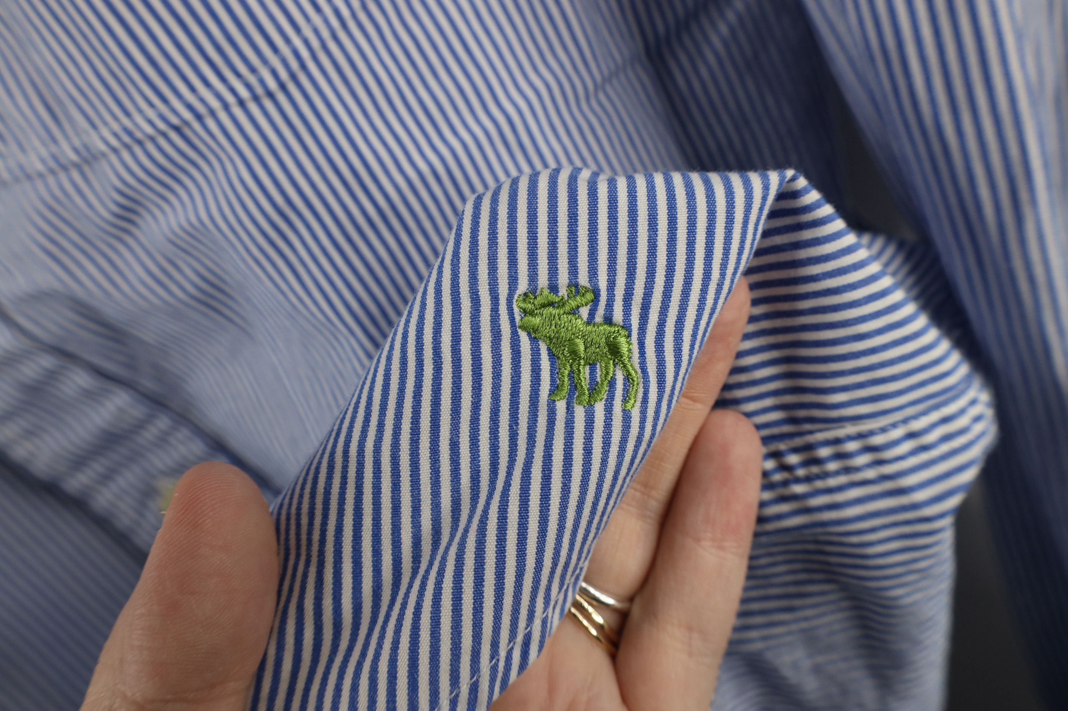 Abercrombie & Fitch × Vintage Vintage Abercrombie & Fitch Collared Button Down Shirt Size US L / EU 52-54 / 3 - 4 Thumbnail