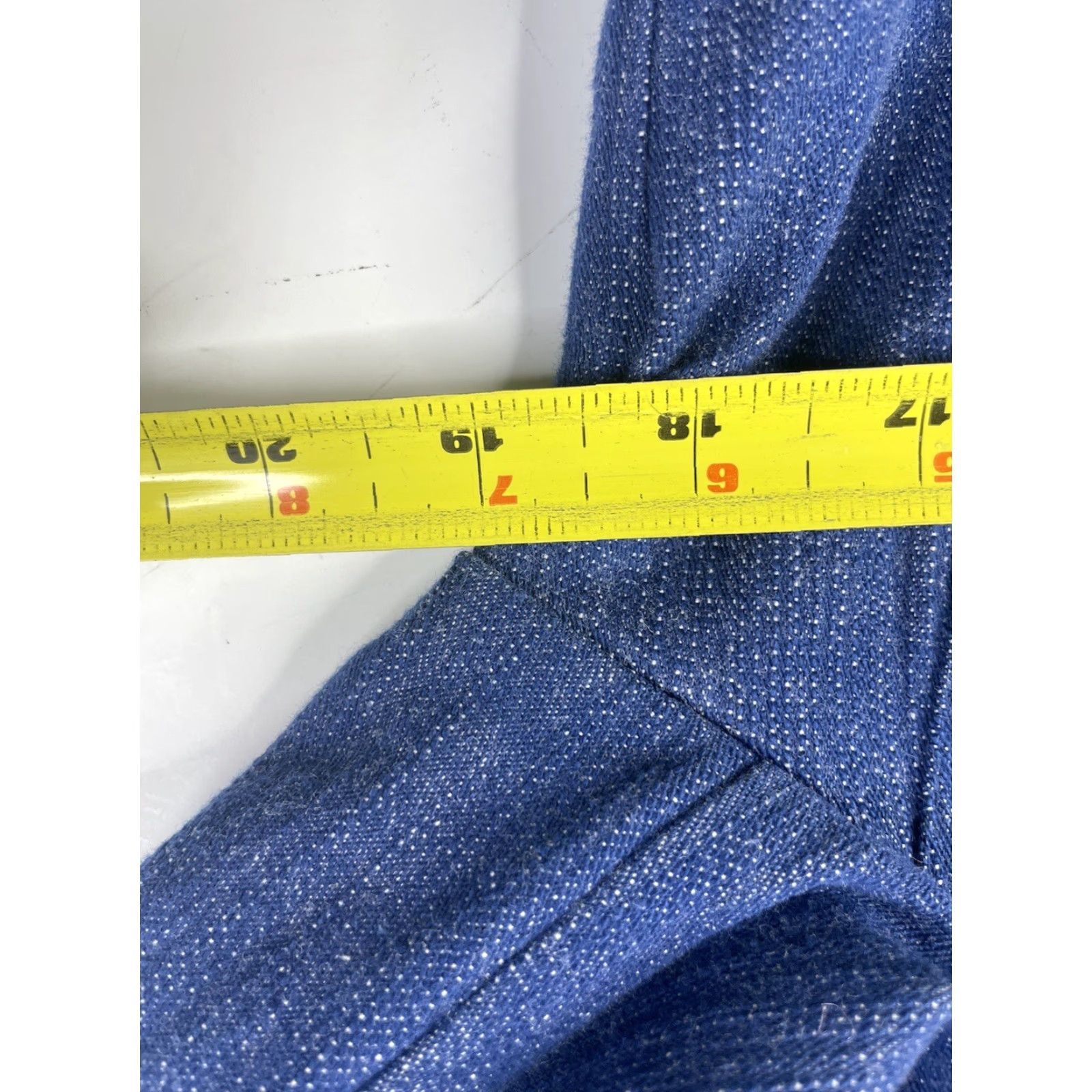 Vintage J Peterman Womens Denim Jacket Blue Pockets Button Long Sleeve Size 8 - Regular - Jacket Size M / US 6-8 / IT 42-44 - 6 Thumbnail