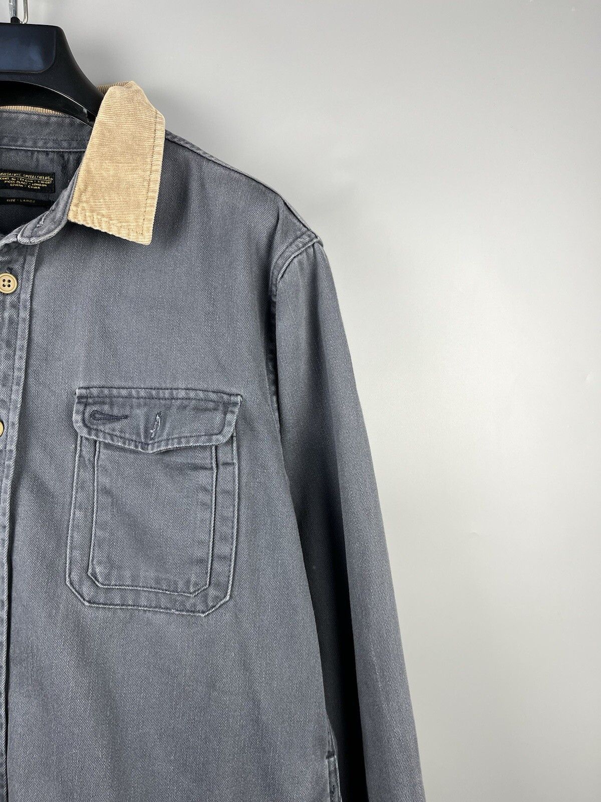 Allsaints Allsaints Mens Button Long Sleeve Overshirt Jacket Size US L / EU 52-54 / 3 - 6 Thumbnail