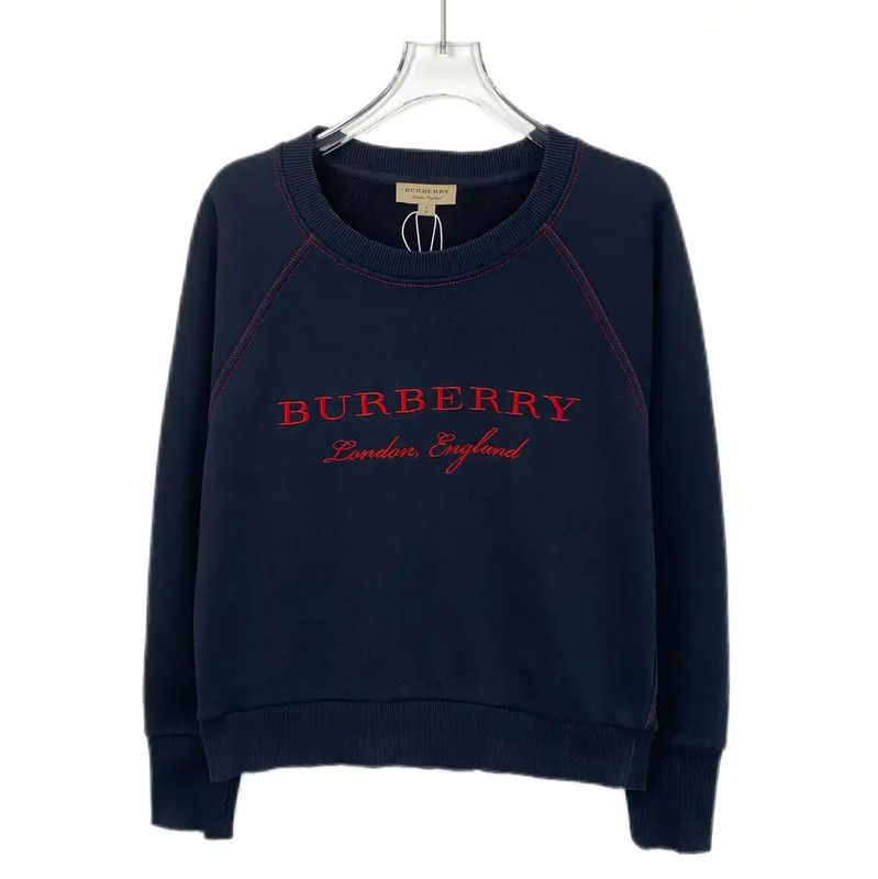 Burberry Burberry Navy Cotton Women's Sweatshirt Size S / US 4 / IT 40 - 1 Thumbnail