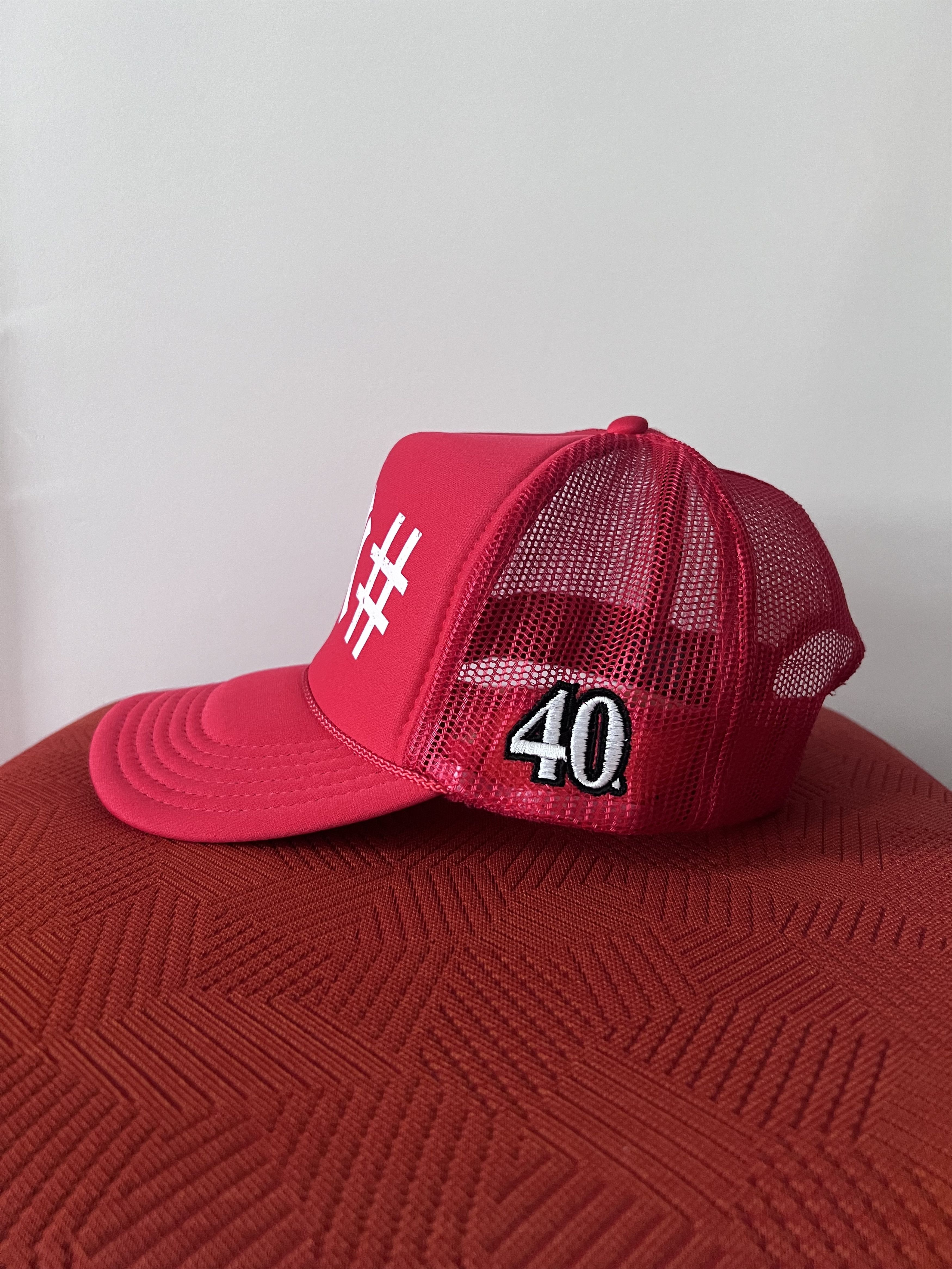 40oz NYC 40oz NY Yankee Trucker Hat in Red Size ONE SIZE - 3 Thumbnail