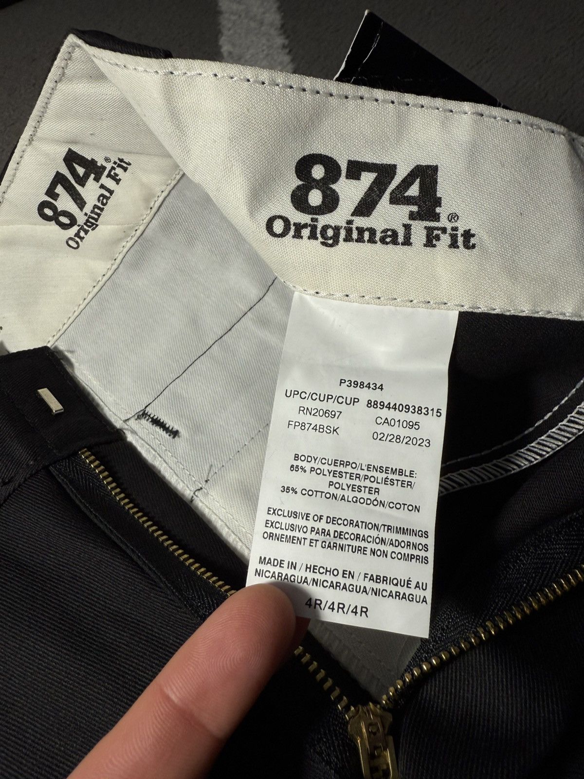Dickies × Vintage Dickies Icons 874 Original Fit Women Straight Pants Black Size 27" / US 4 / IT 40 - 14 Thumbnail