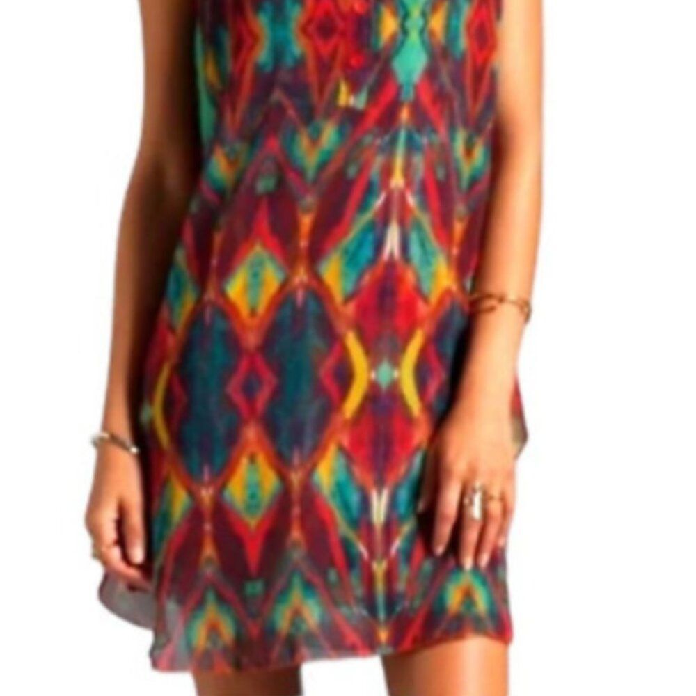 Alice + Olivia Alice & Olivia Rhi Size S Red Flouncy Mini Dress Adjustable Size S / US 4 / IT 40 - 6 Thumbnail