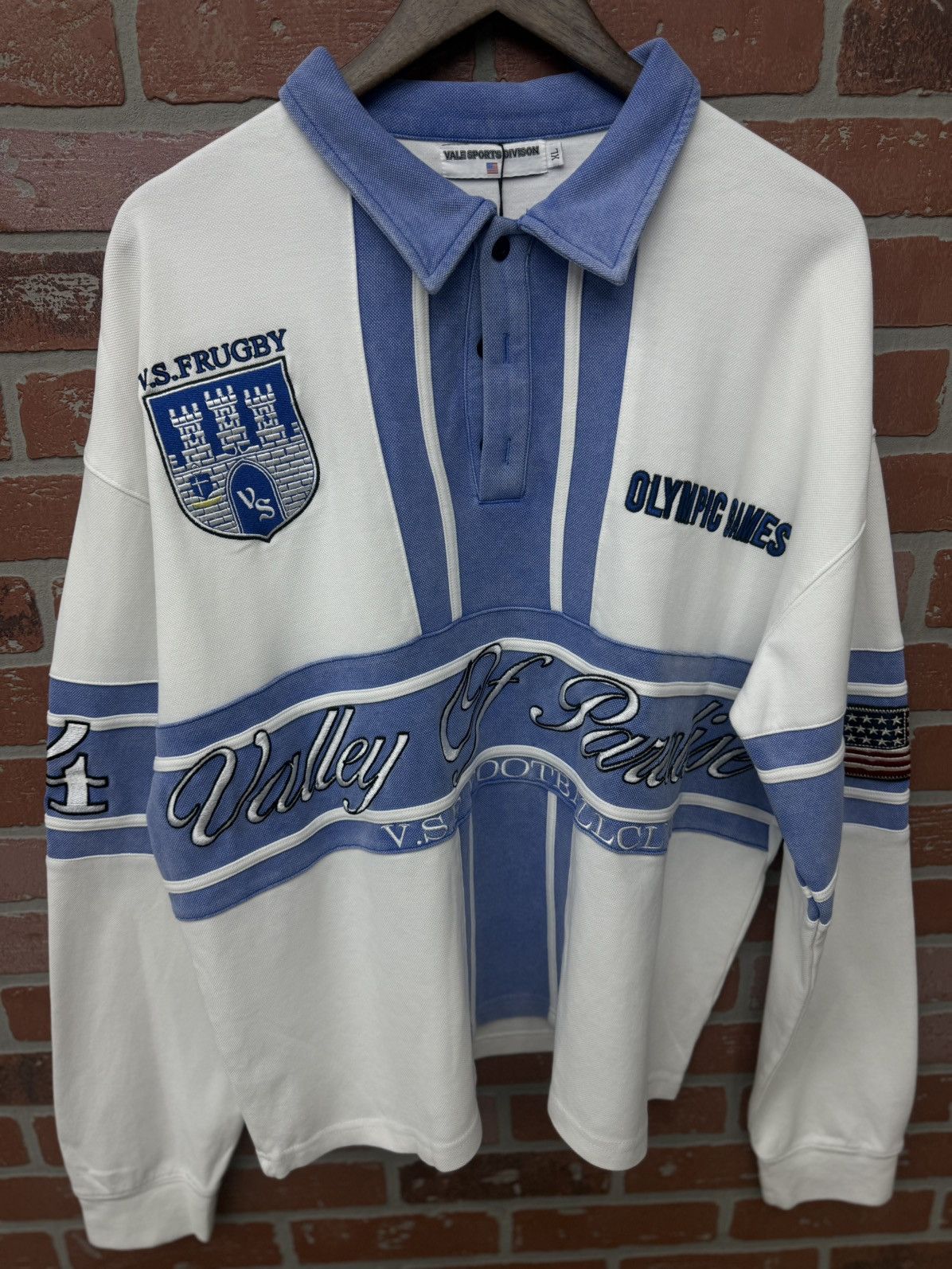 Vale Valley Polo Blue Long Sleeve Shirt Size XL (NEW) Size US XL / EU 56 / 4 - 4 Thumbnail