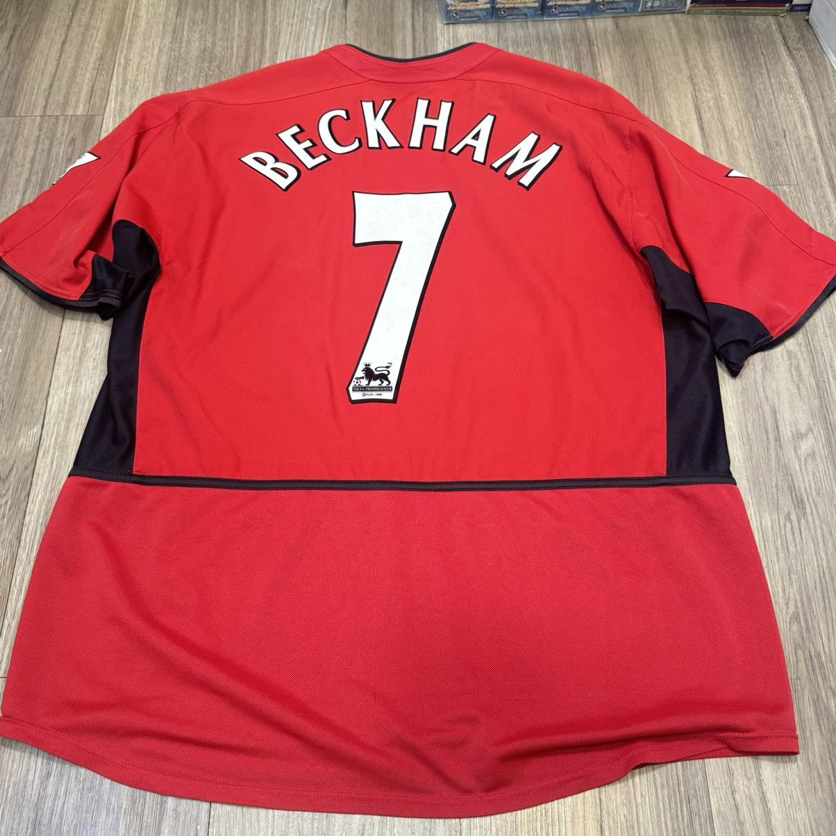 Nike Manchester united 02/03 home shirt #7 Beckham Size US XL / EU 56 / 4 - 2 Thumbnail