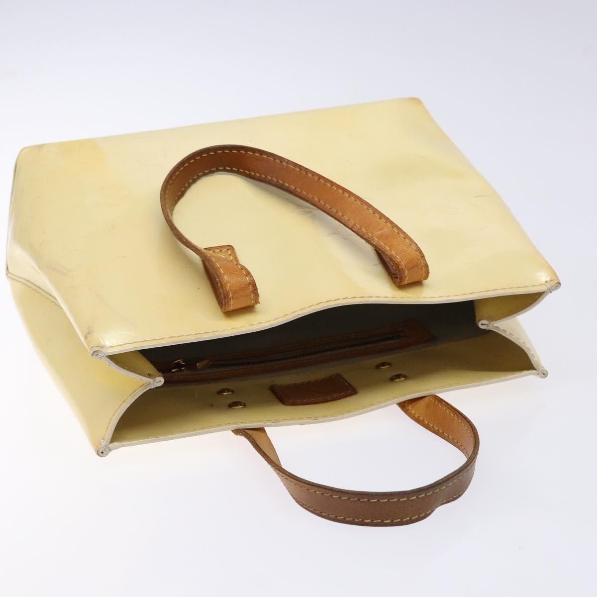 Louis Vuitton LOUIS VUITTON Monogram Vernis Reade PM Hand Bag Perle M91336 Size ONE SIZE - 6 Thumbnail