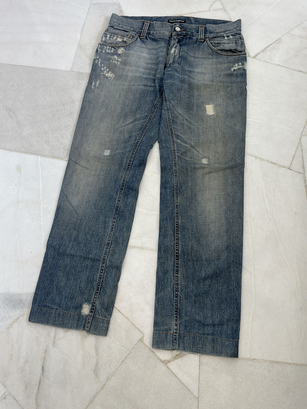 Dolce & Gabbana Rare💥Vintage Dolce & Gabbana Distressed Jeans Size US 34 / EU 50 - 3 Thumbnail