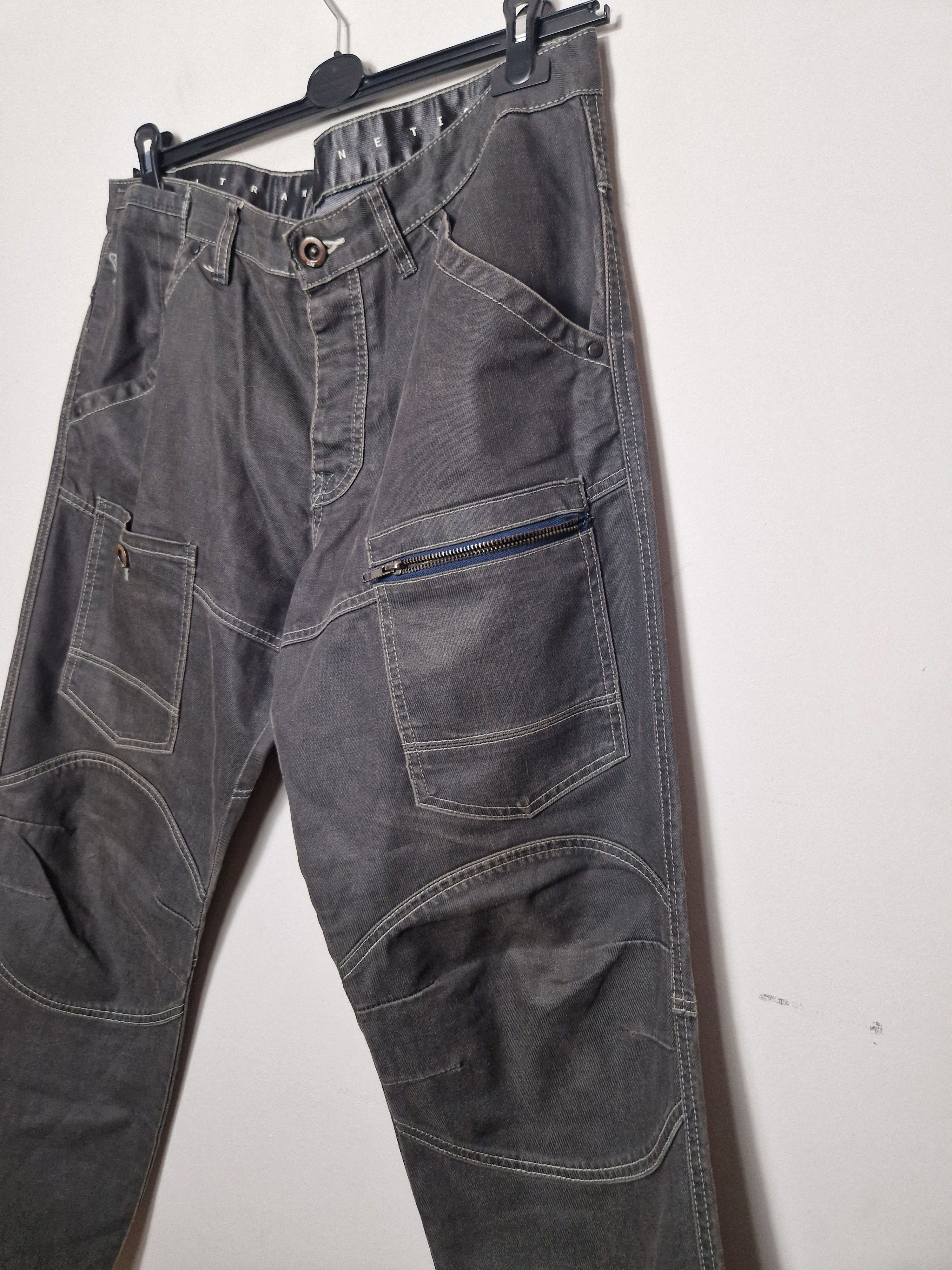 Japanese Brand × Vintage Ultramagnetic vintage y2k japanese cargo double knee pants Size US 36 / EU 52 - 5 Thumbnail
