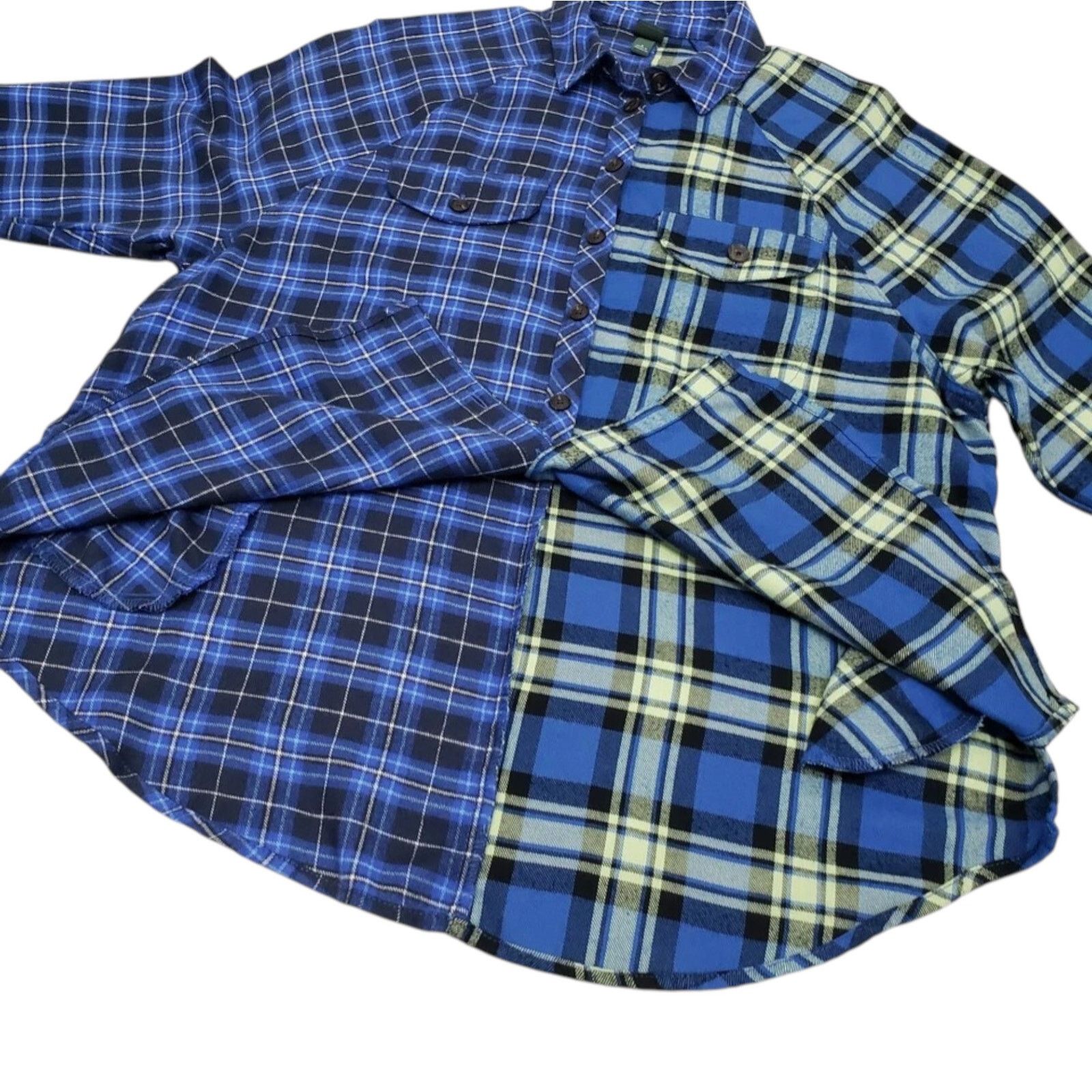 Other Wild Fable Flannel Oversized Boyfriend Shirt Spliced Plaid S Size S / US 4 / IT 40 - 9 Thumbnail