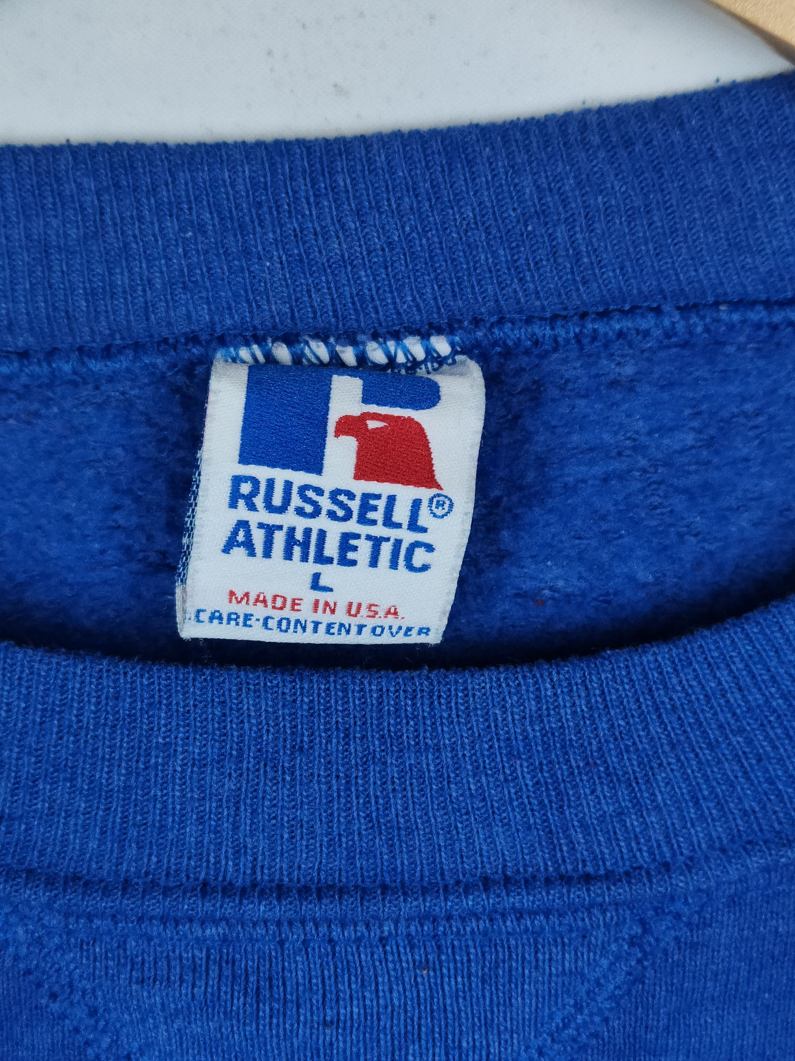 Russell Athletic × Vintage Vintage 90s Russell Sweatshirt Size US L / EU 52-54 / 3 - 3 Thumbnail