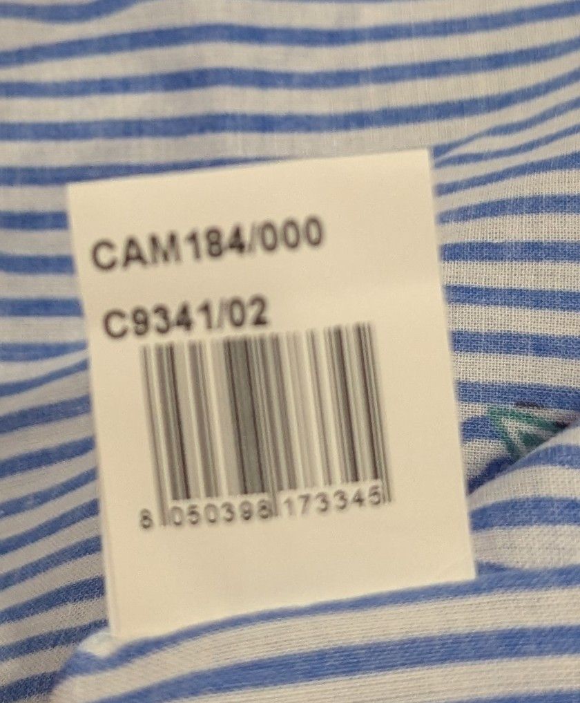Isaia ISAIA Kayak Striped SS Button Up Shirt Light Blue 46 US 18 Size US XXL / EU 58 / 5 - 9 Thumbnail