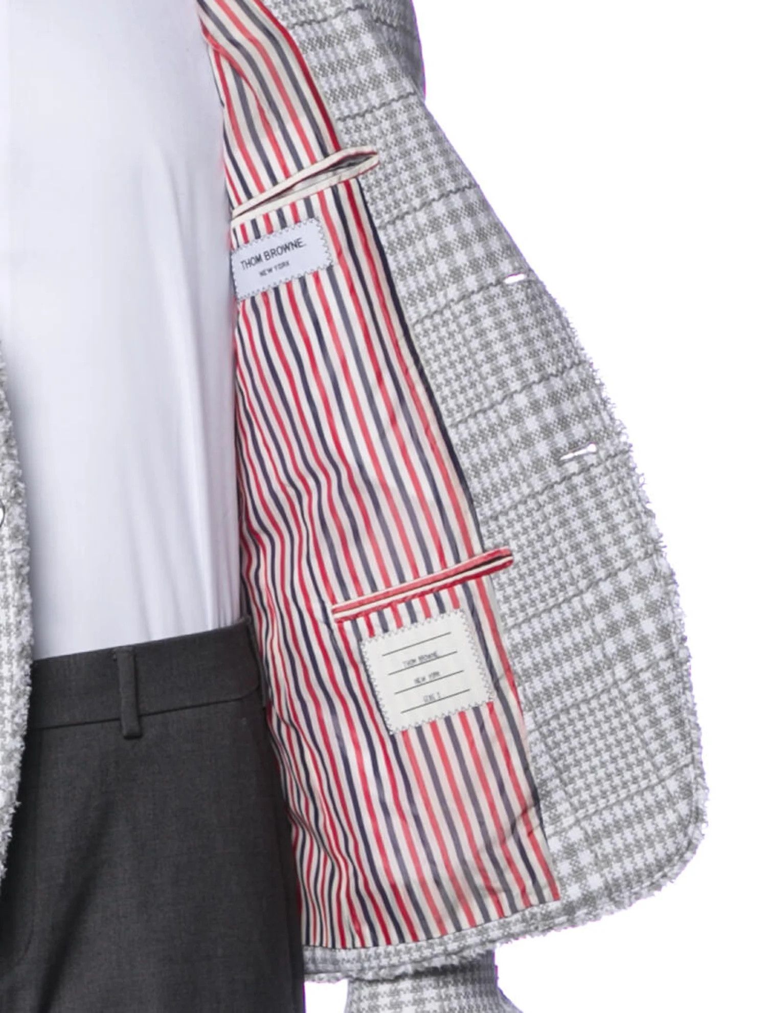 Thom Browne Rare Thom Browne Tweed Pattern Blazer Size 36R - 4 Thumbnail