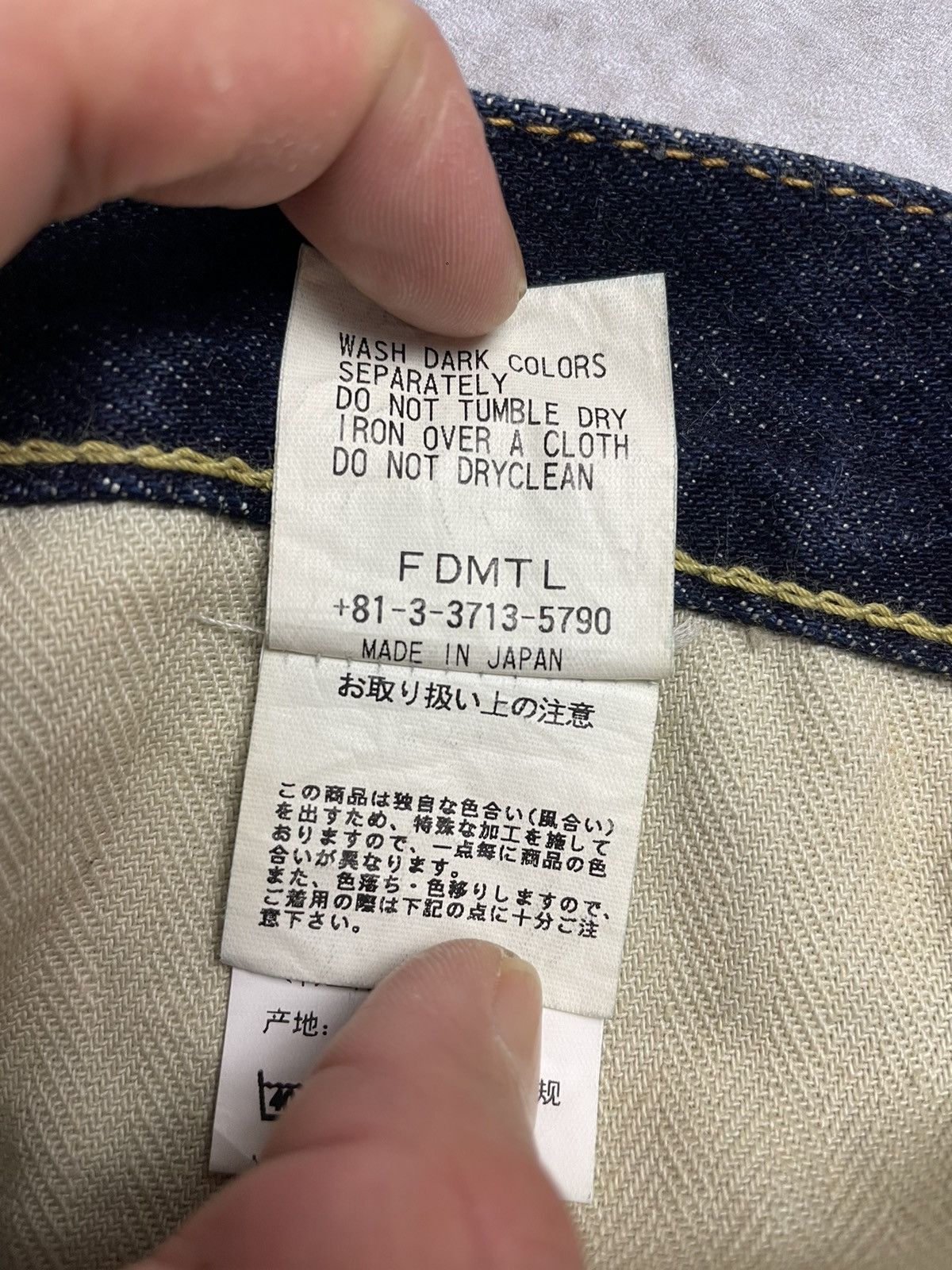 FDMTL × Japanese Brand FDMTL Figure Denim Selvedge 1 Year Wash Size US 30 / EU 46 - 9 Thumbnail