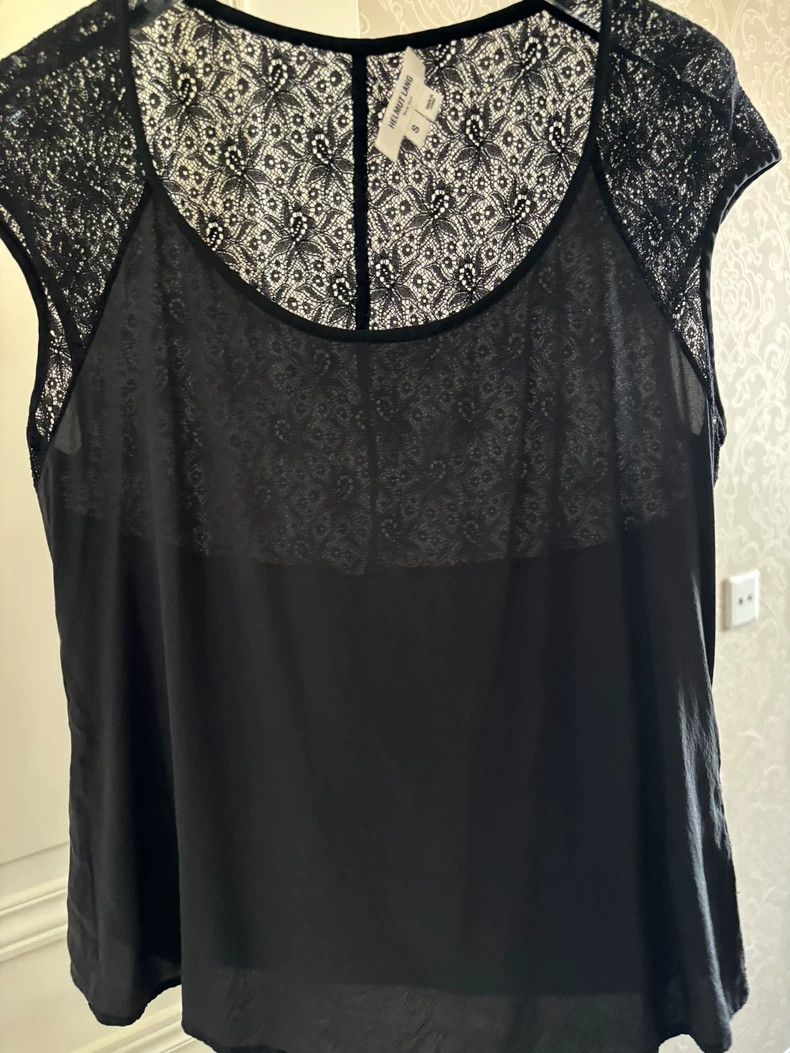 Helmut Lang HELMUT LANG Mulberry silk lace patchwork sexy mesh short s Size S / US 4 / IT 40 - 4 Thumbnail